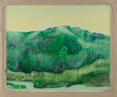Baihai Zhang Paisaje Original Óleo Sobre Lienzo "Verdes del Bosque"