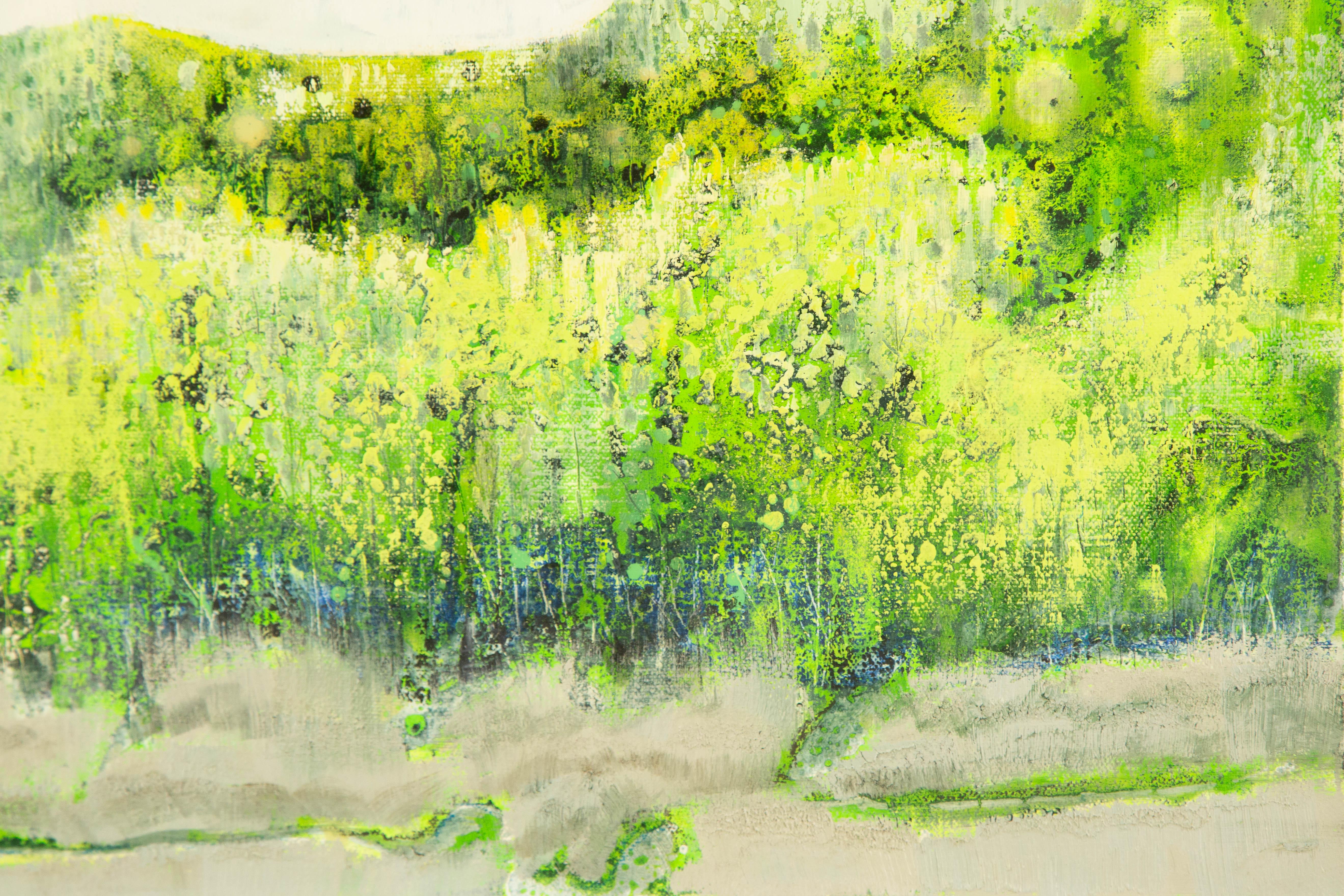 Baihai Zhang Landscape Original Oil On Canvas 