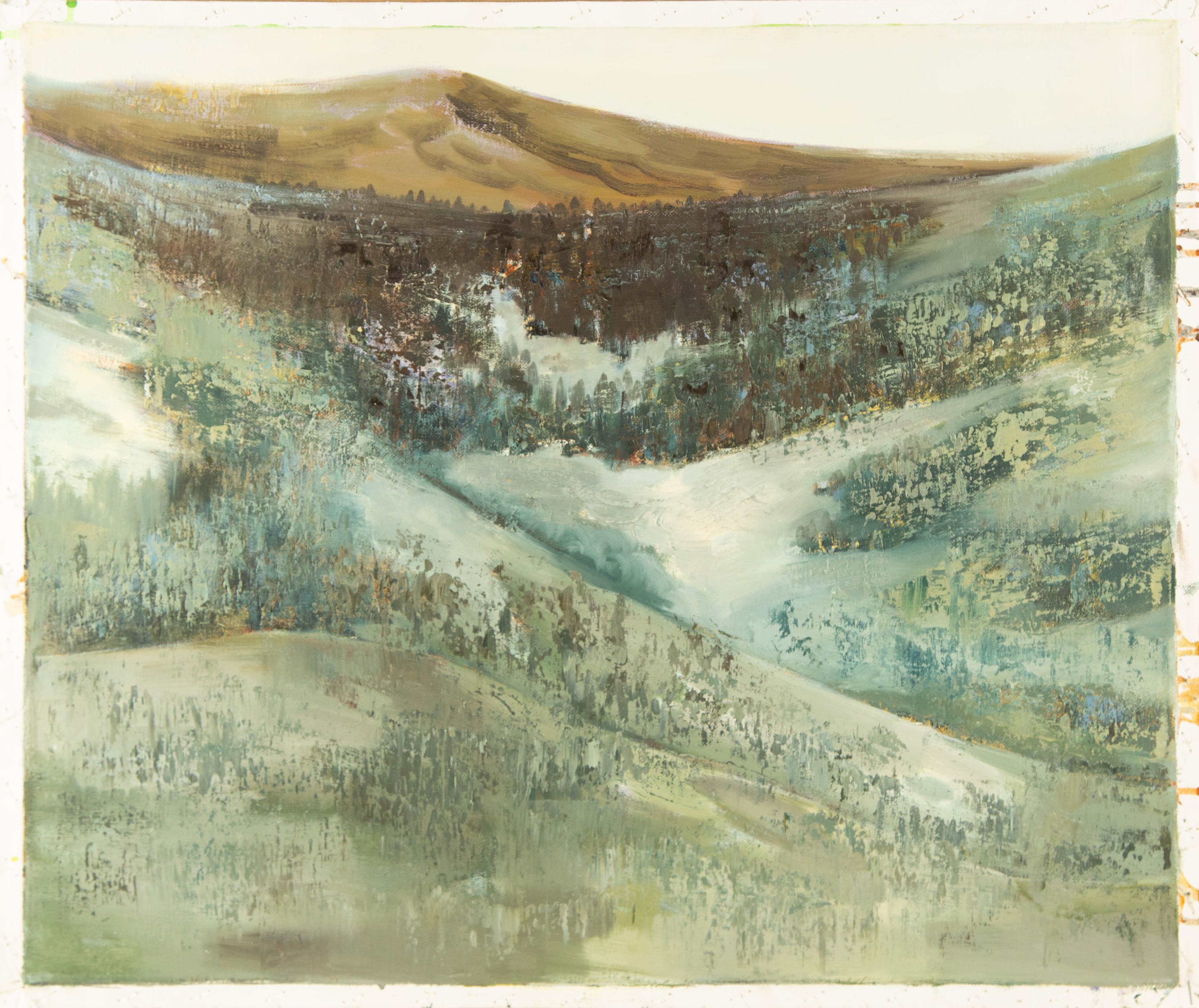 Baihai Zhang Landscape Original Oil On Canvas 