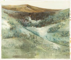 Baihai Zhang Landscape Original Oil On Canvas "Mountain in Winter"