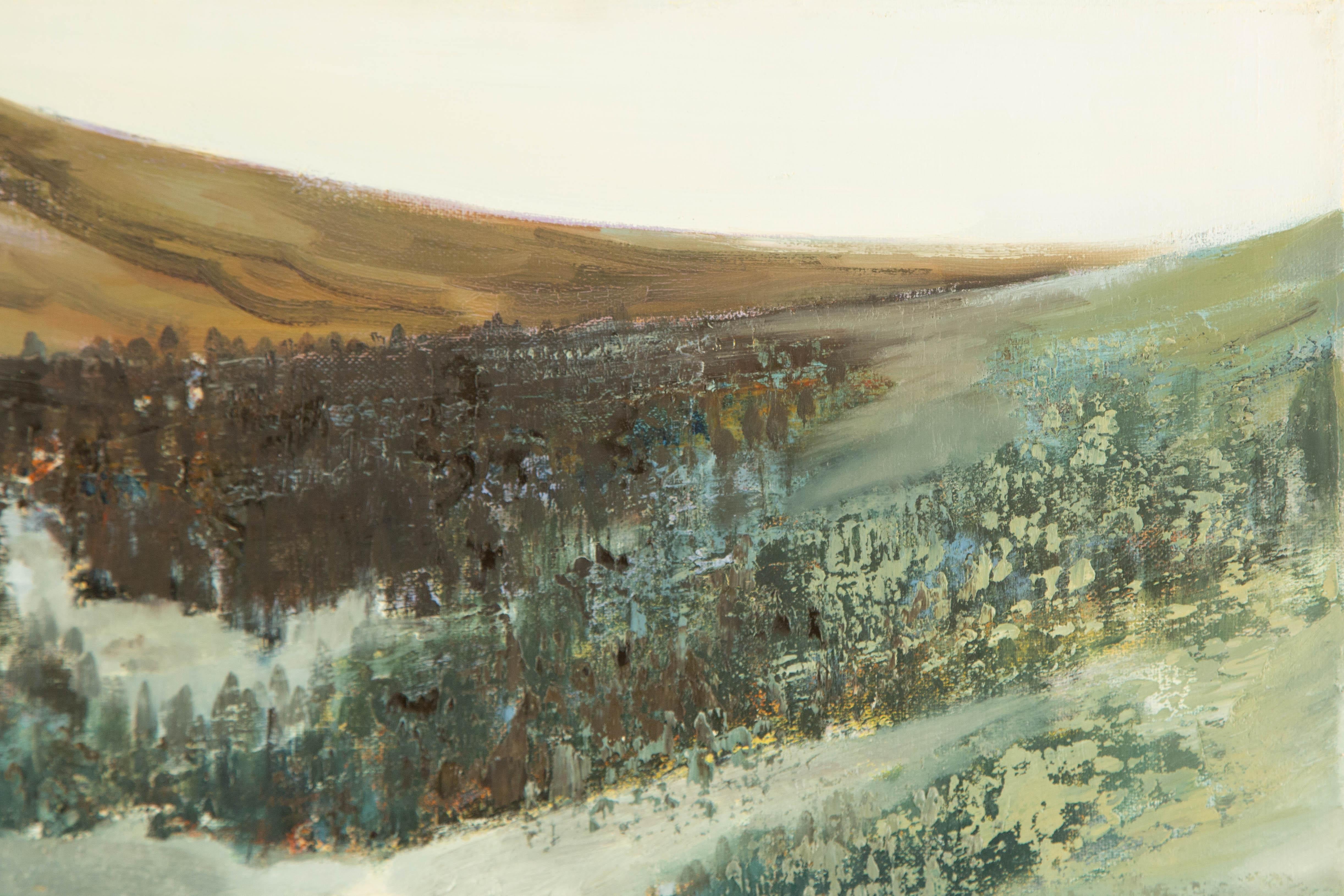 Baihai Zhang Landscape Original Oil On Canvas 