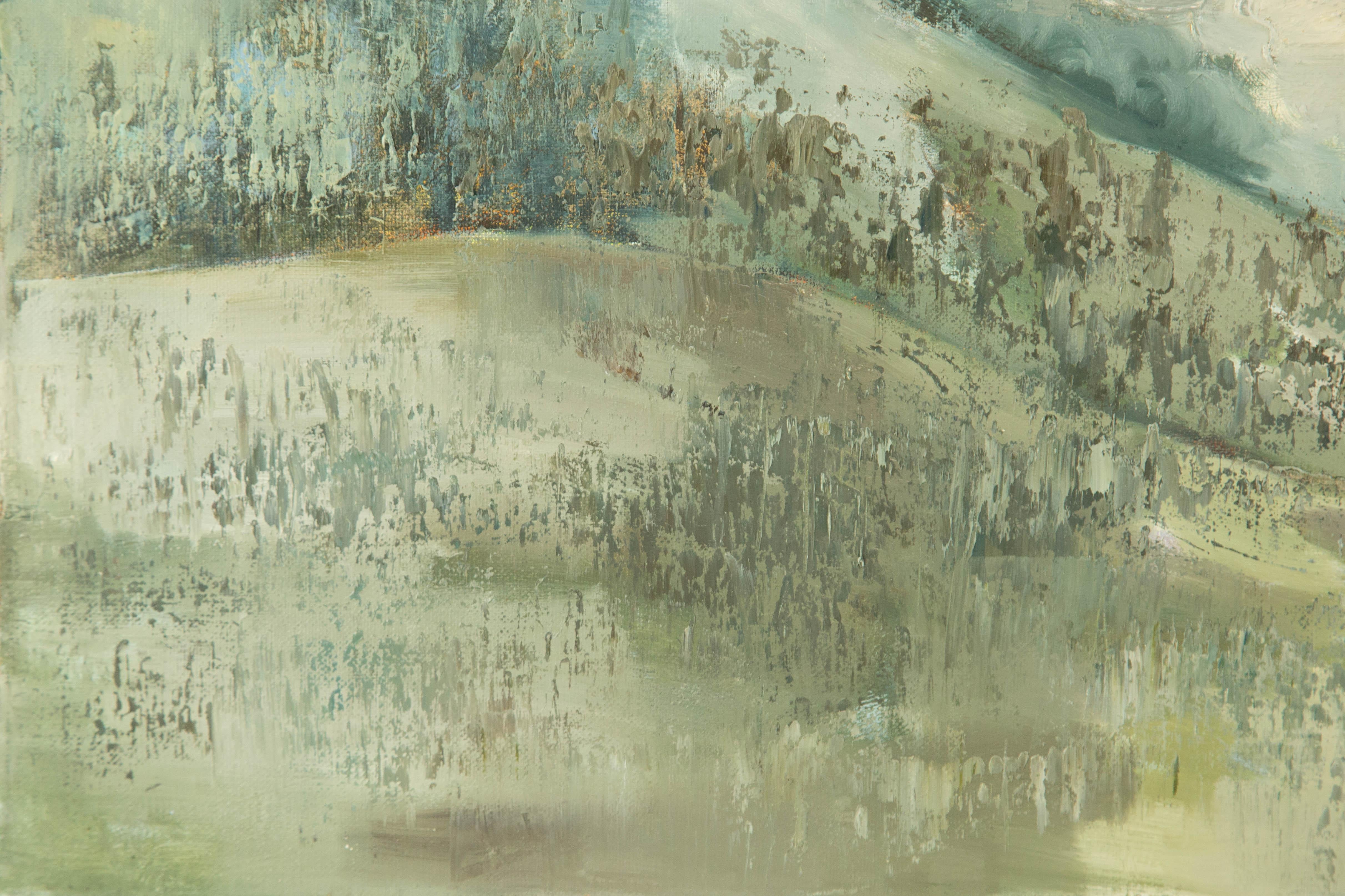 Baihai Zhang Landscape Original Oil On Canvas 