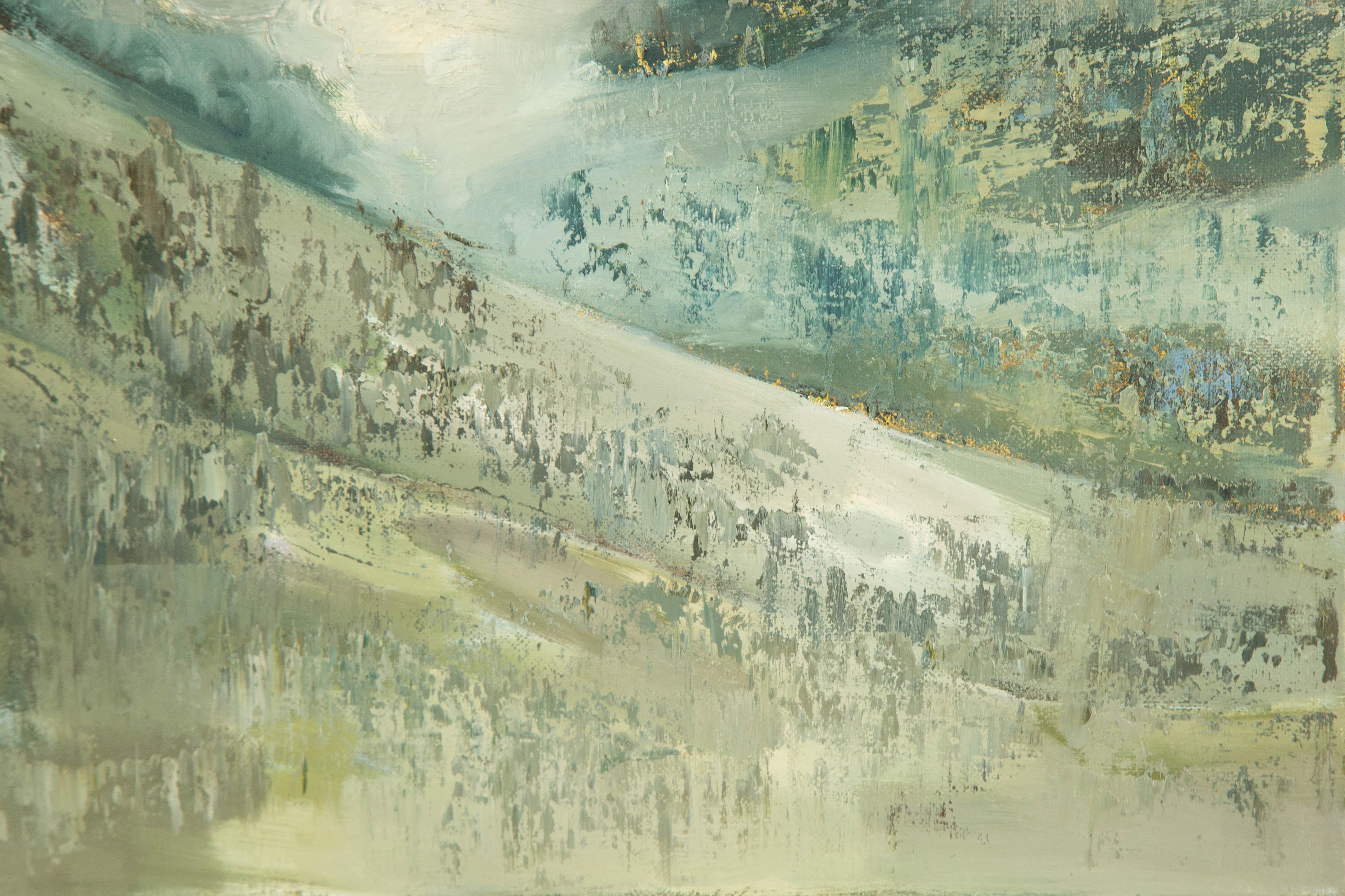Baihai Zhang Landscape Original Oil On Canvas 