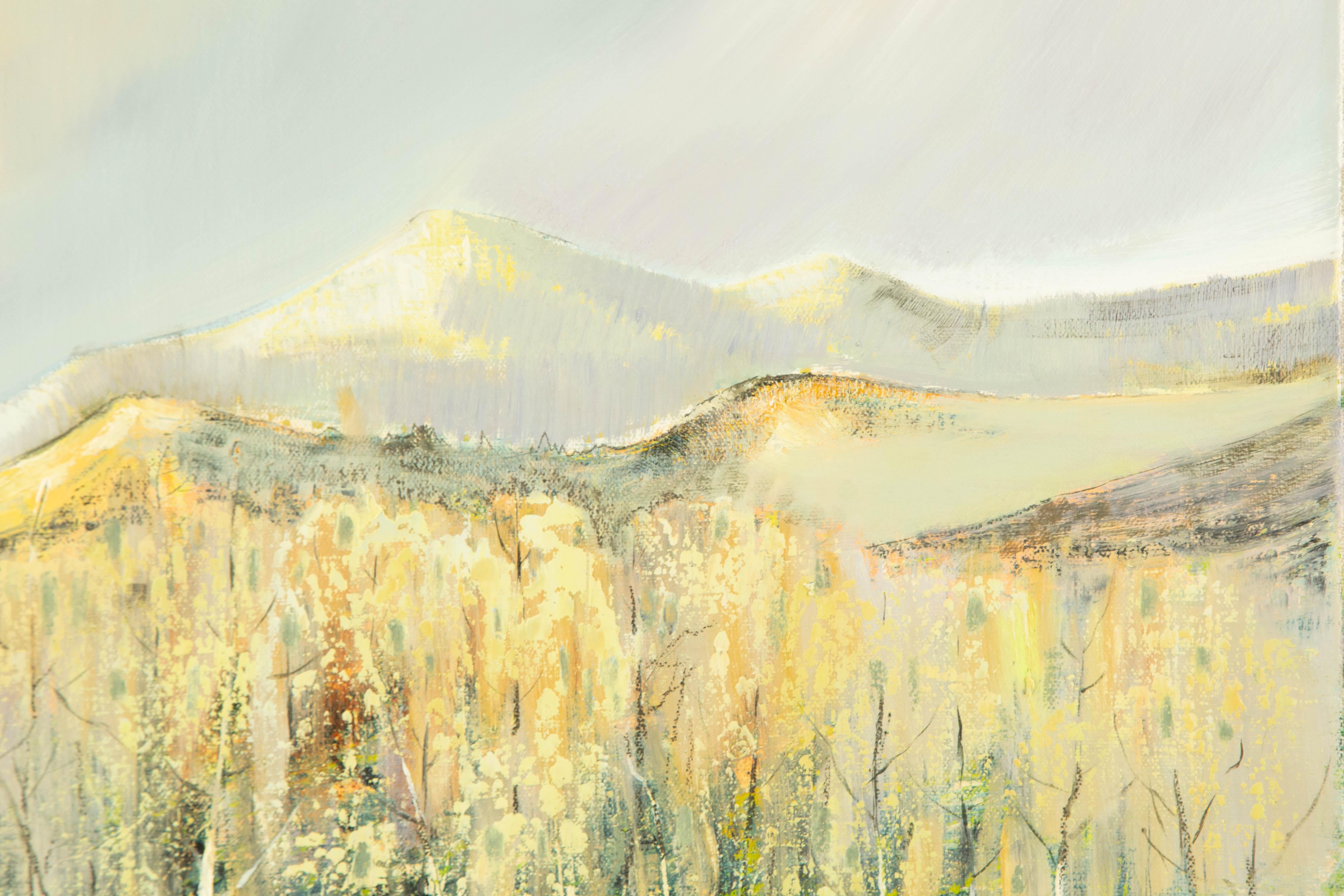 Baihai Zhang Paesaggio originale Olio su tela 