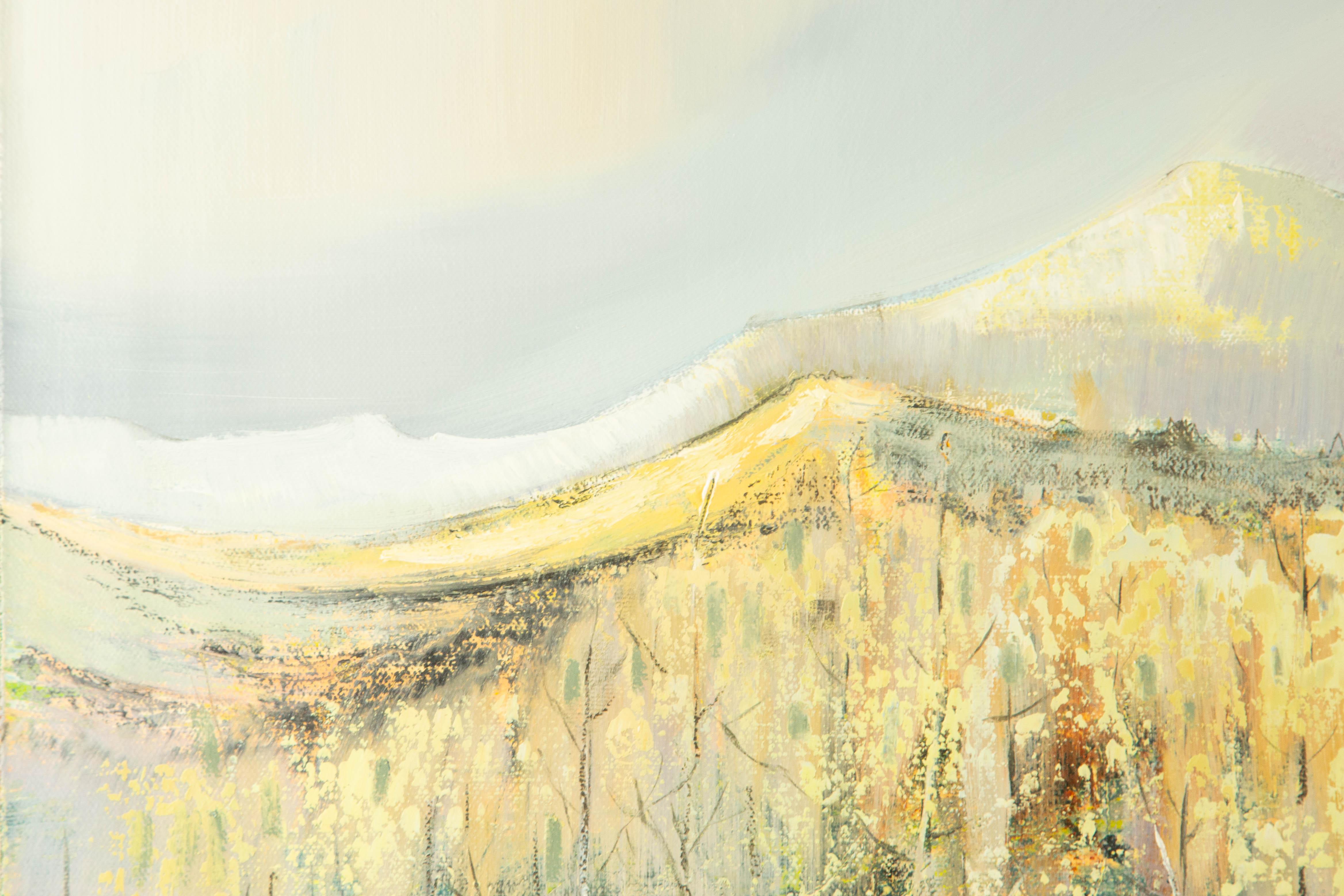 Baihai Zhang Paesaggio originale Olio su tela 