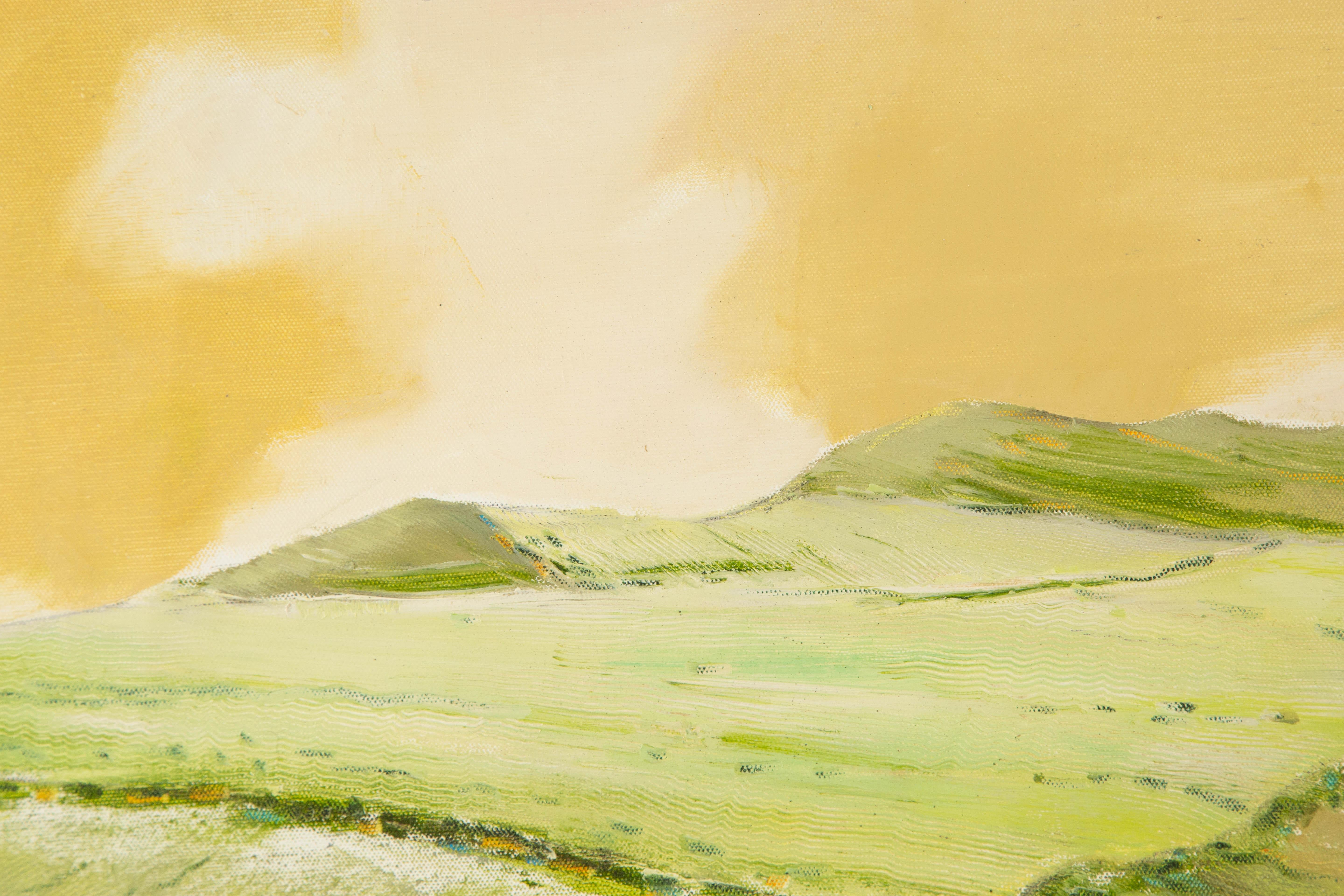 Baihai Zhang Landscape Original Oil On Canvas 