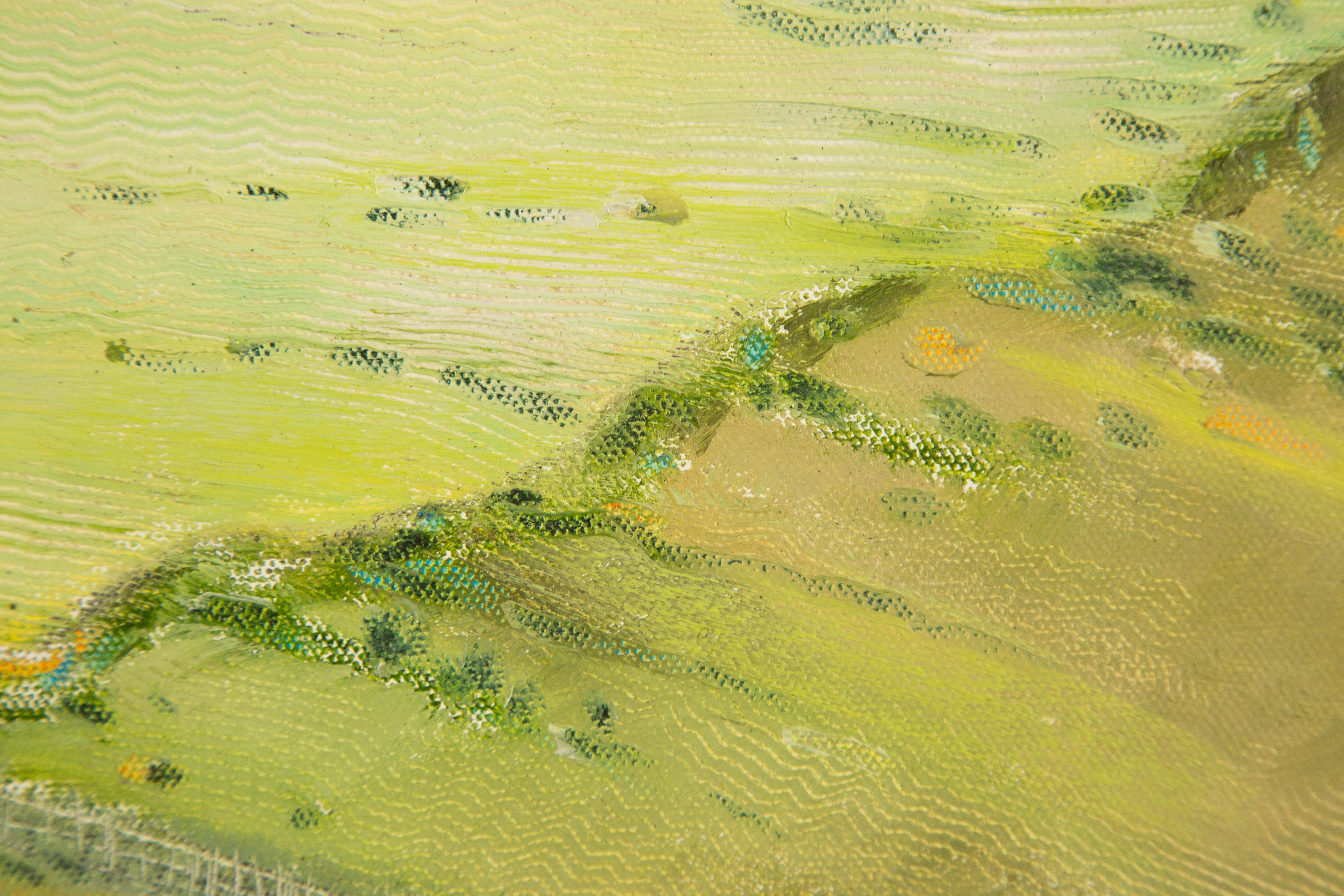 Baihai Zhang Landscape Original Oil On Canvas 