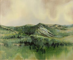 Baihai Zhang Landscape Original Oil On Canvas "Ridge and Forest"