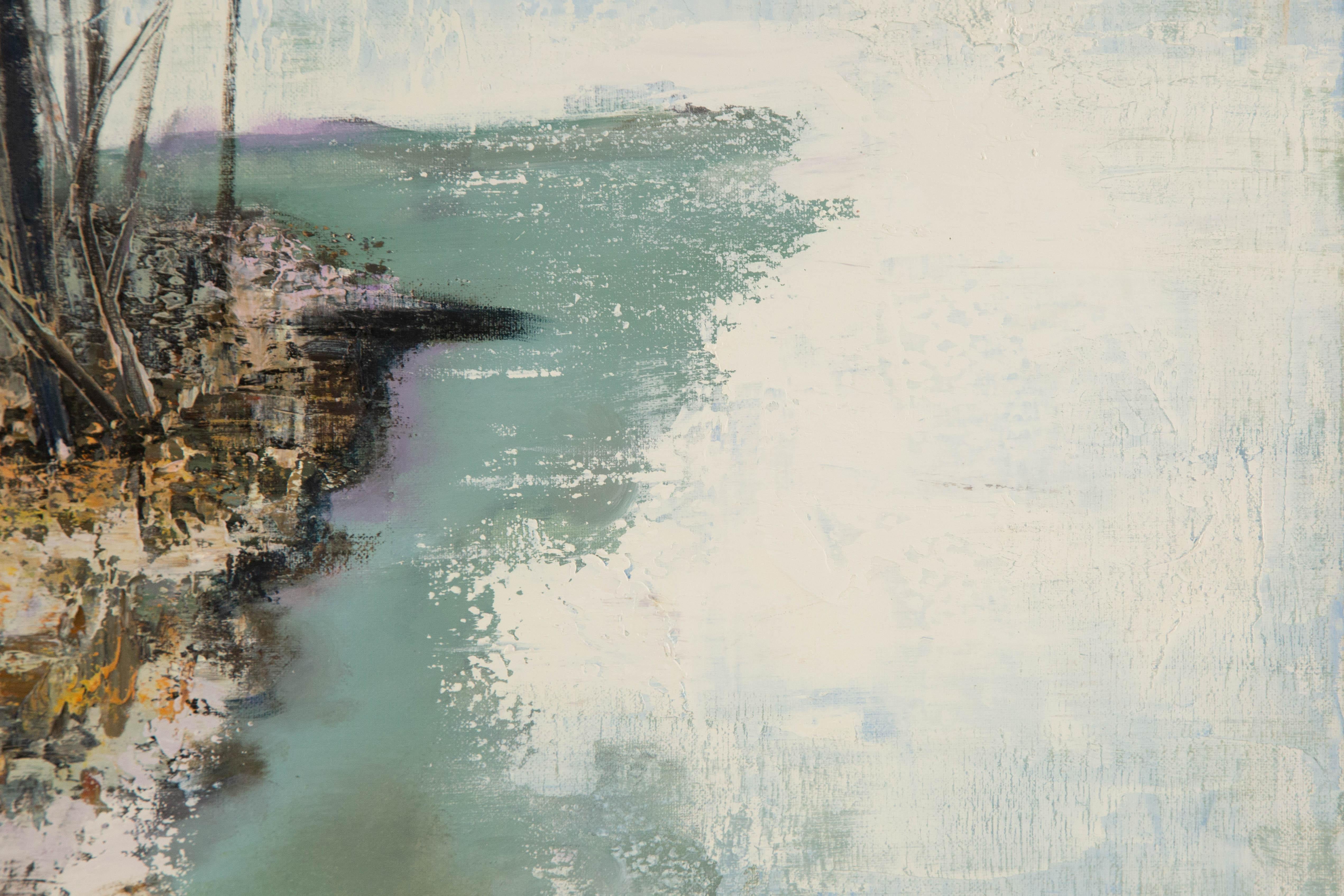 Baihai Zhang Landscape Original Oil On Canvas 