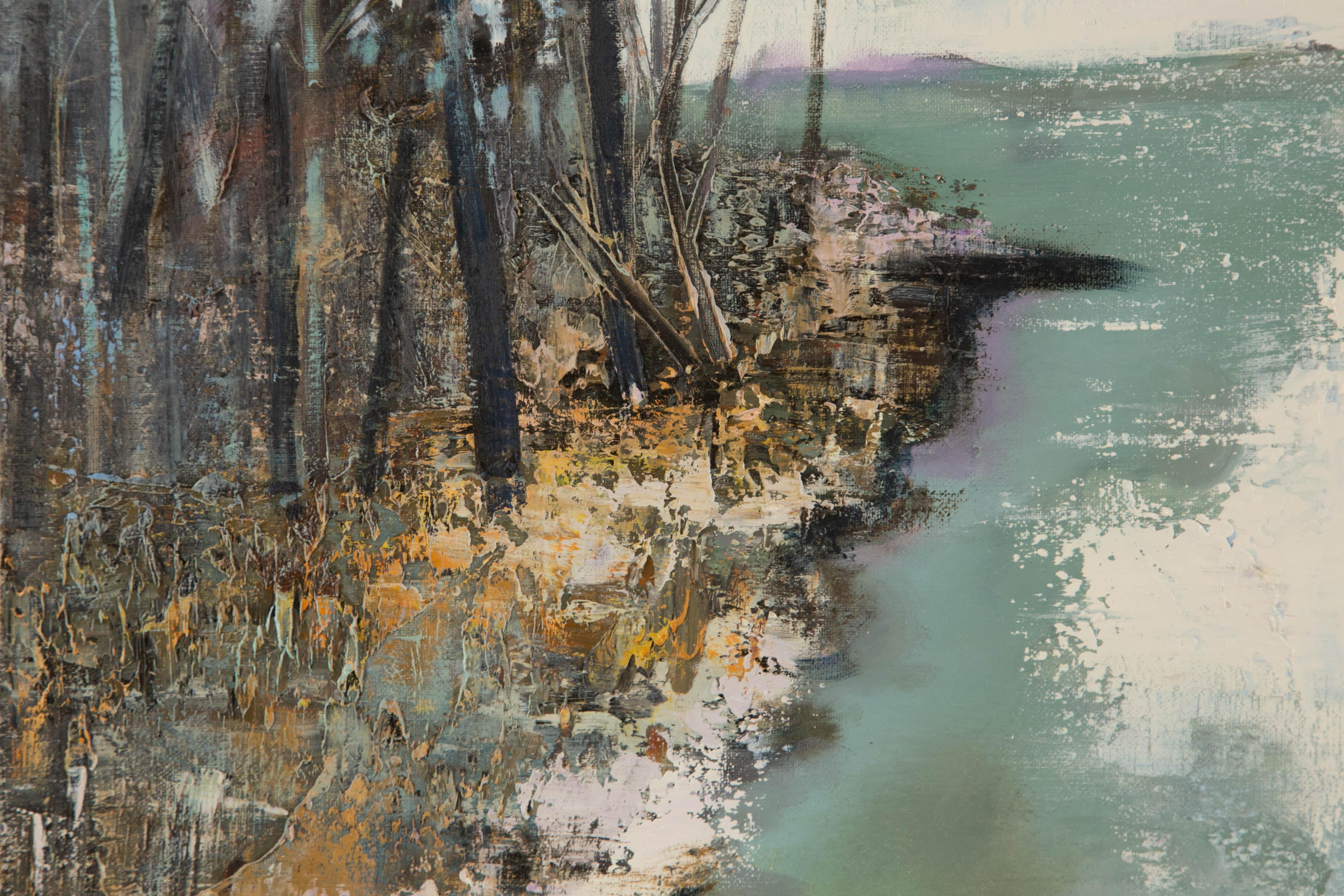 Baihai Zhang Landscape Original Oil On Canvas 