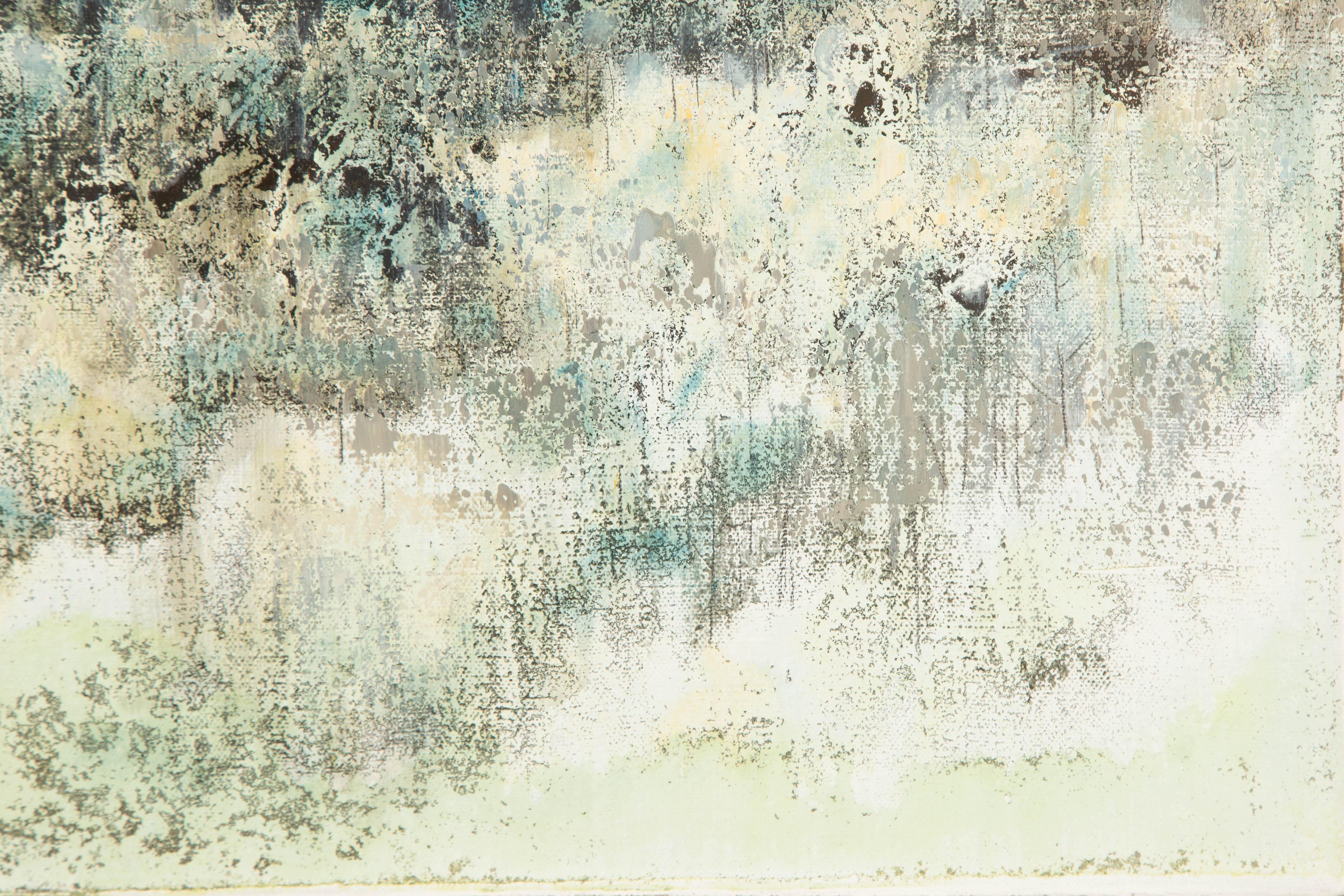 Baihai Zhang Landscape Original Oil On Canvas 