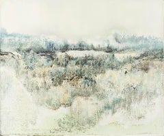 Baihai Zhang Landscape Original Oil On Canvas "Snows Mountain"
