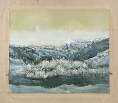 Baihai Zhang Paisaje Original Óleo Sobre Lienzo "Cresta Nevada"