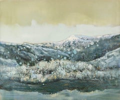 Baihai Zhang Paisaje Original Óleo Sobre Lienzo "Cresta Nevada"