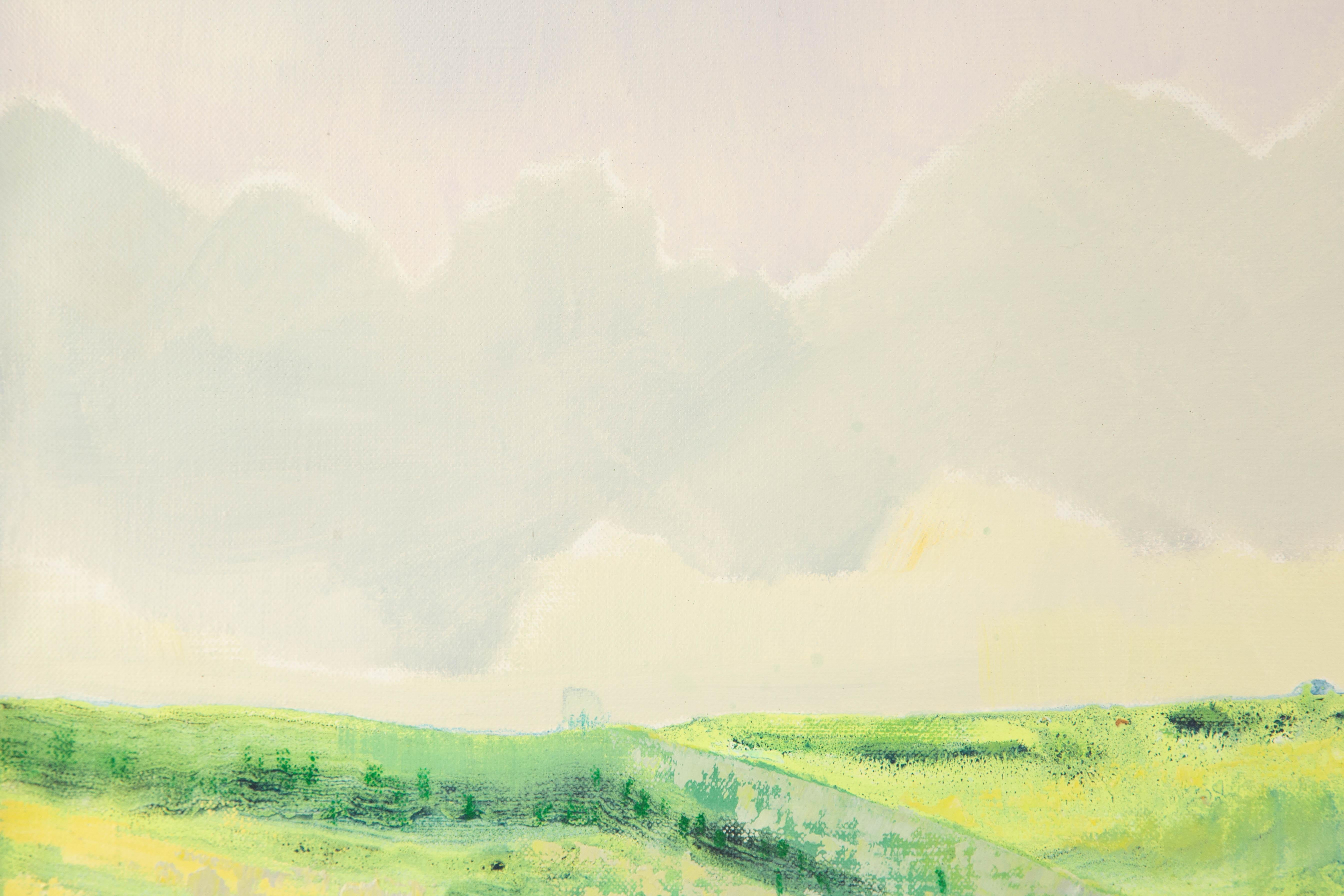 Baihai Zhang Landscape Original Oil On Canvas 