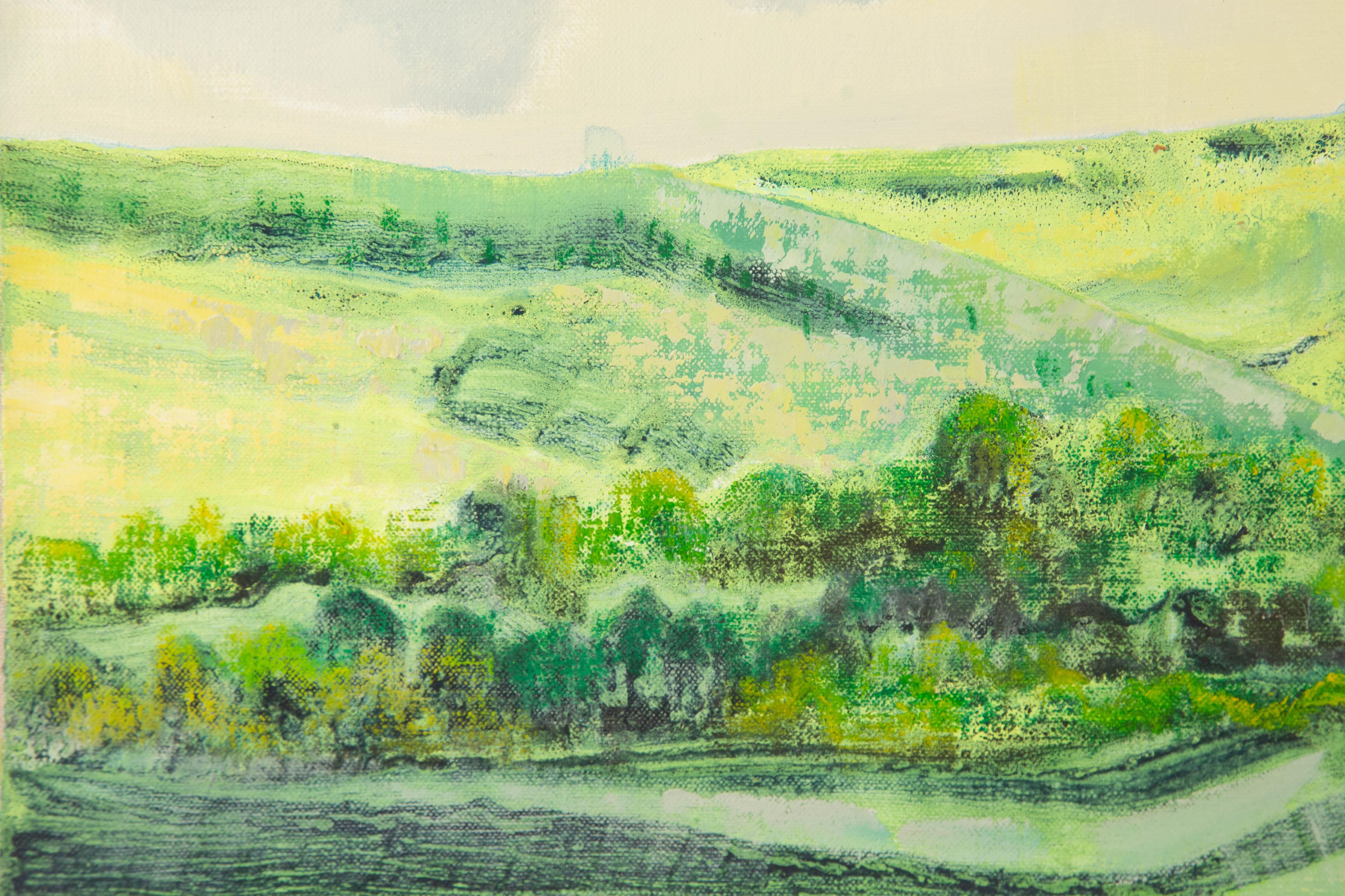 Baihai Zhang Landscape Original Oil On Canvas 