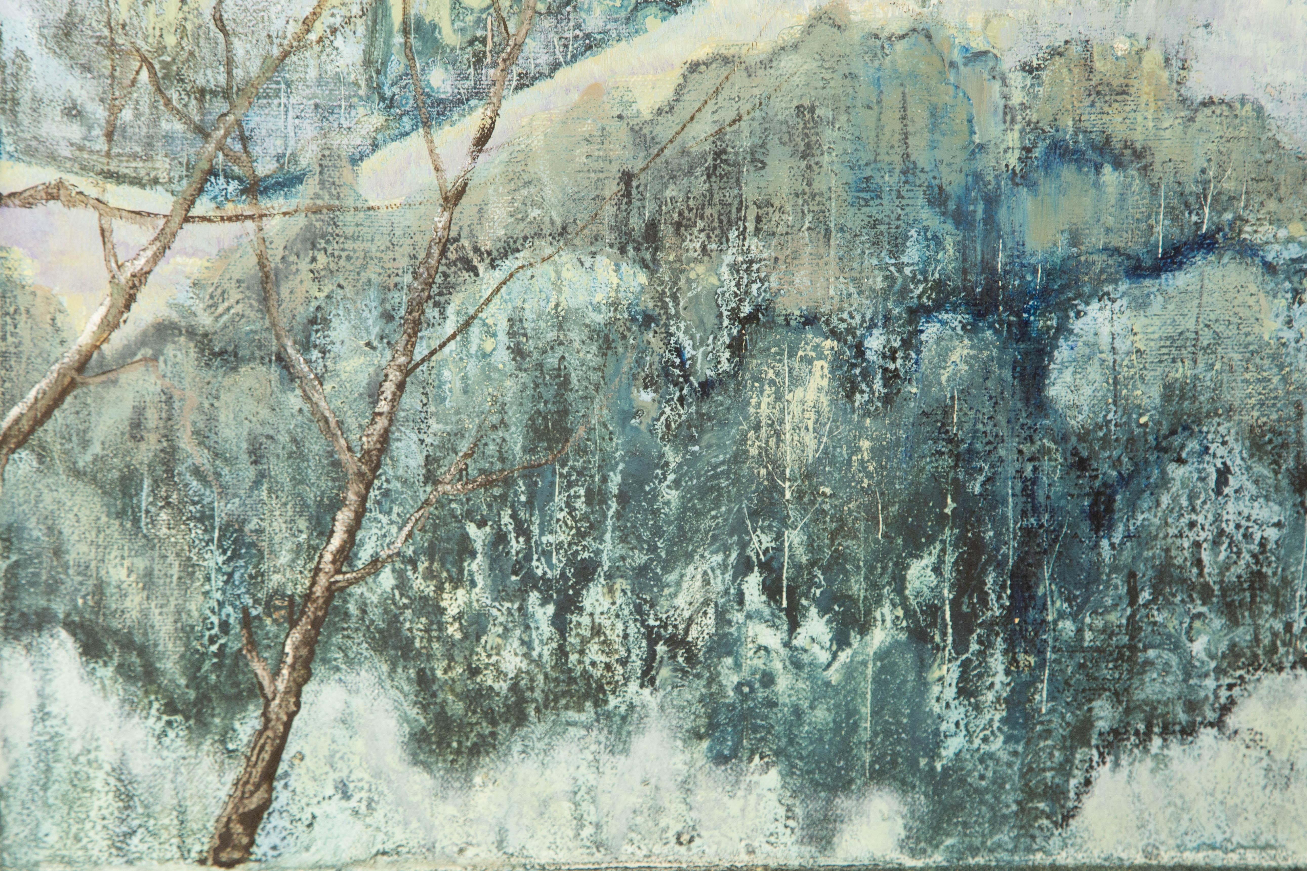 Baihai Zhang Landscape Original Oil On Canvas 