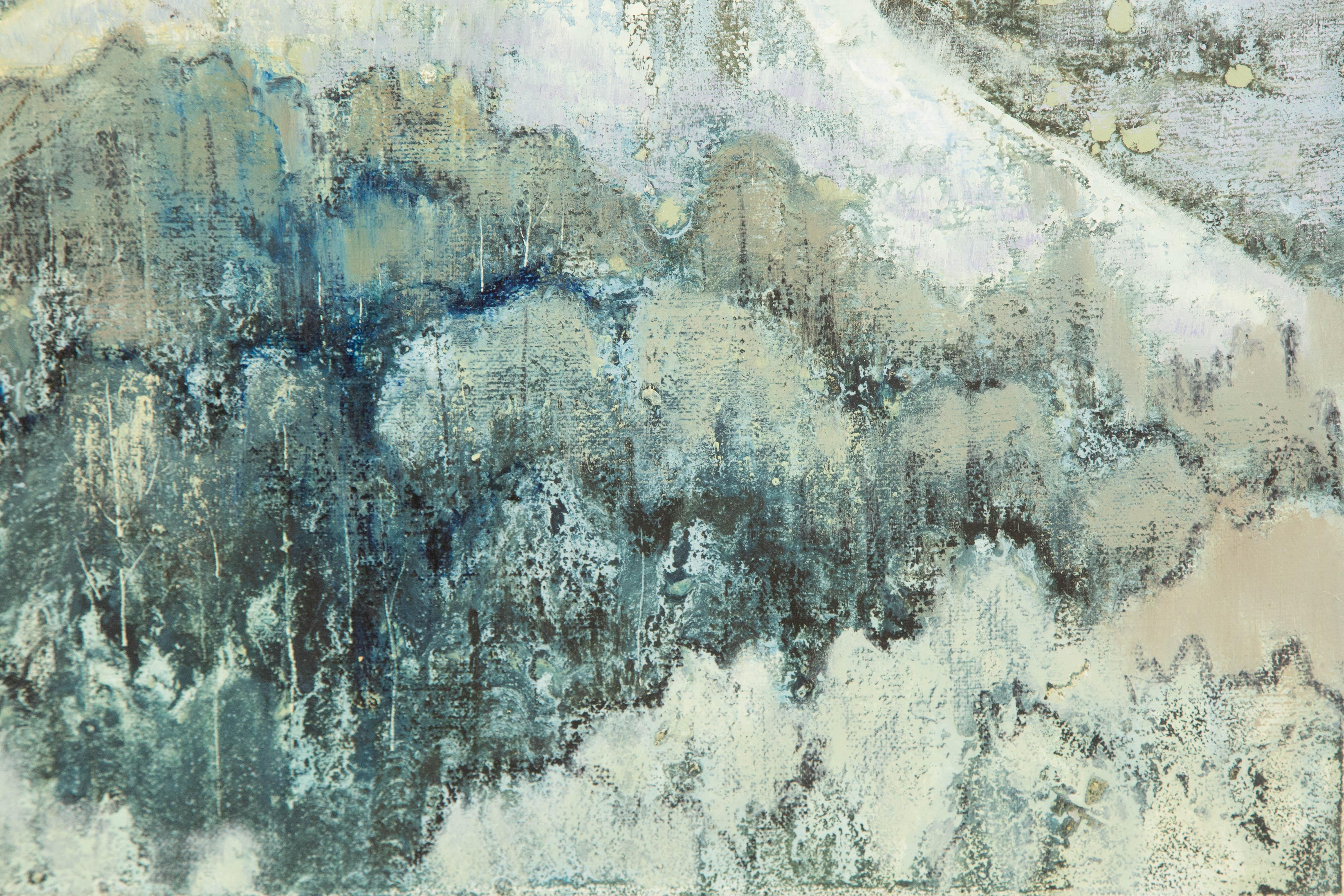 Baihai Zhang Landscape Original Oil On Canvas 