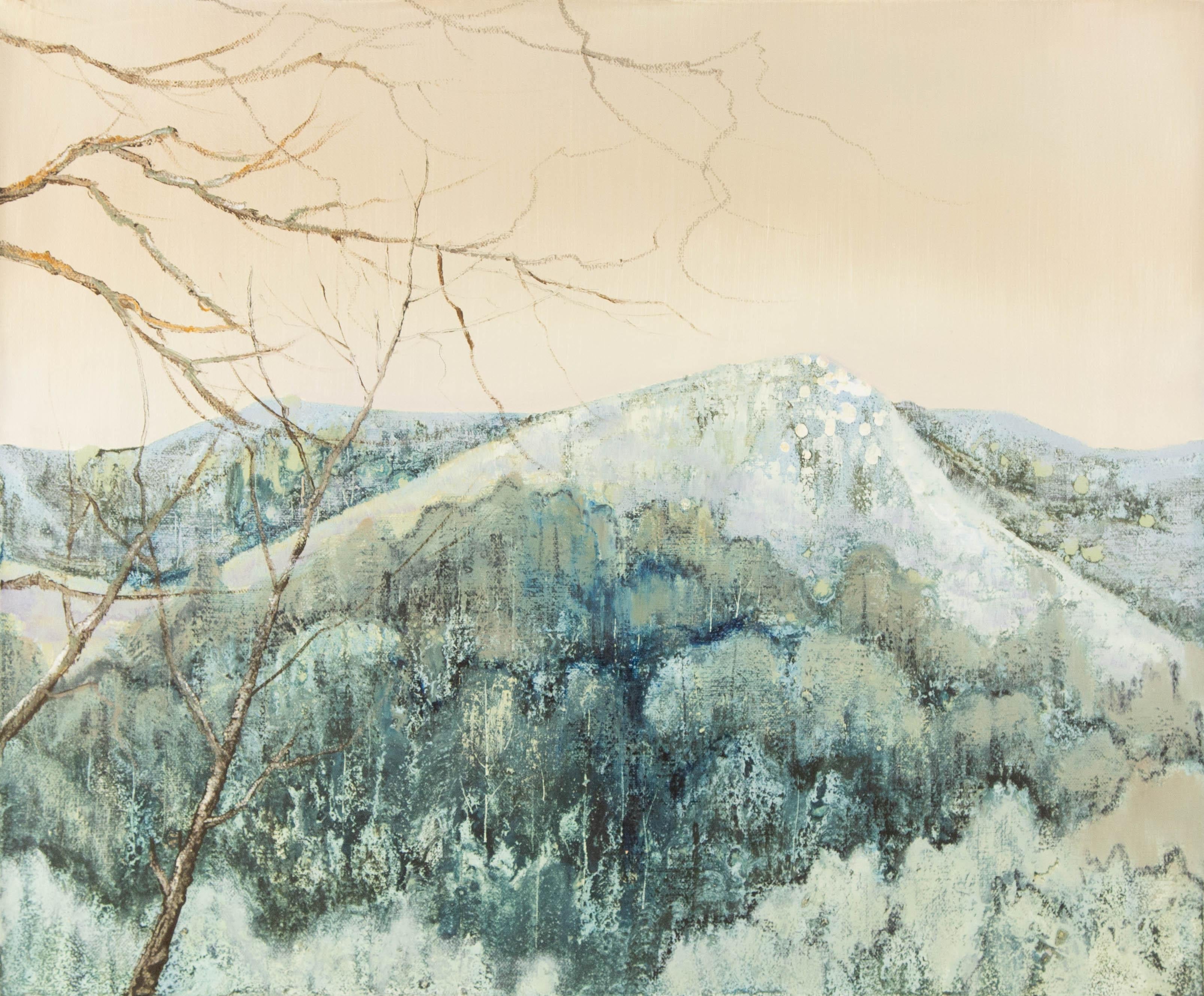  Titre : Sommet de la montagne en hiver
 Médium : Huile sur toile
 Taille : 19.75 x 23.5 pouces
 Cadre : Options d'encadrement disponibles !
 Condit : Le tableau semble être en excellent état.
 Note : Cette peinture n'est pas étirée, elle est