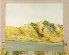 Baihai Zhang Landscape Original Oil On Canvas "Yellow Mountains"