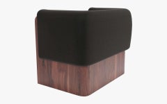 Baika Armchair with Wooden Detail