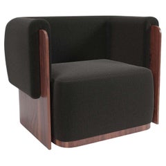 Baika Armchair with Wooden Detail