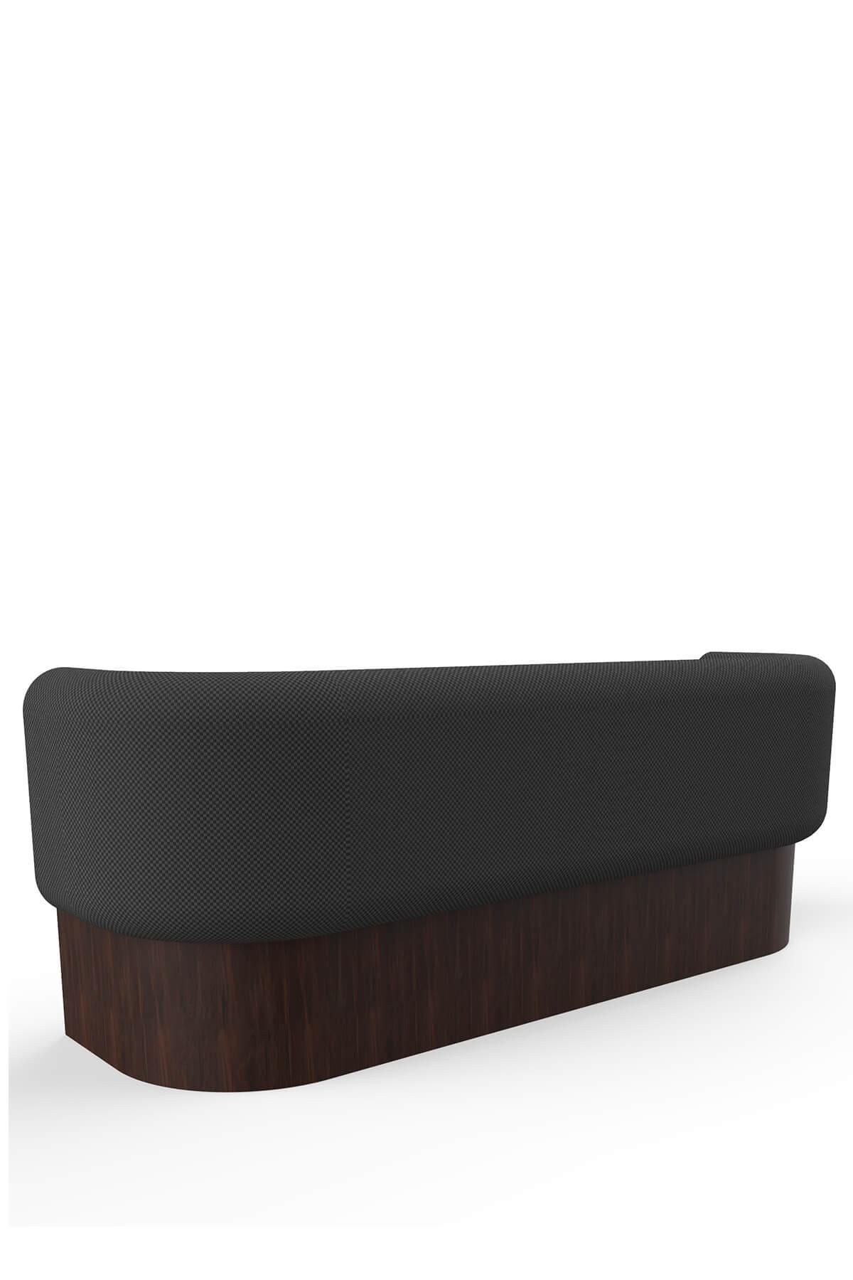 Baika Dreisitzer-Sofa mit Holzdetails, 2er-Set (Metall) im Angebot
