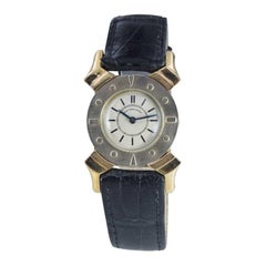 Bailey Banks and Biddle 14 Karat Solid Gold Two-Tone Art Deco Watch, circa 1930s
