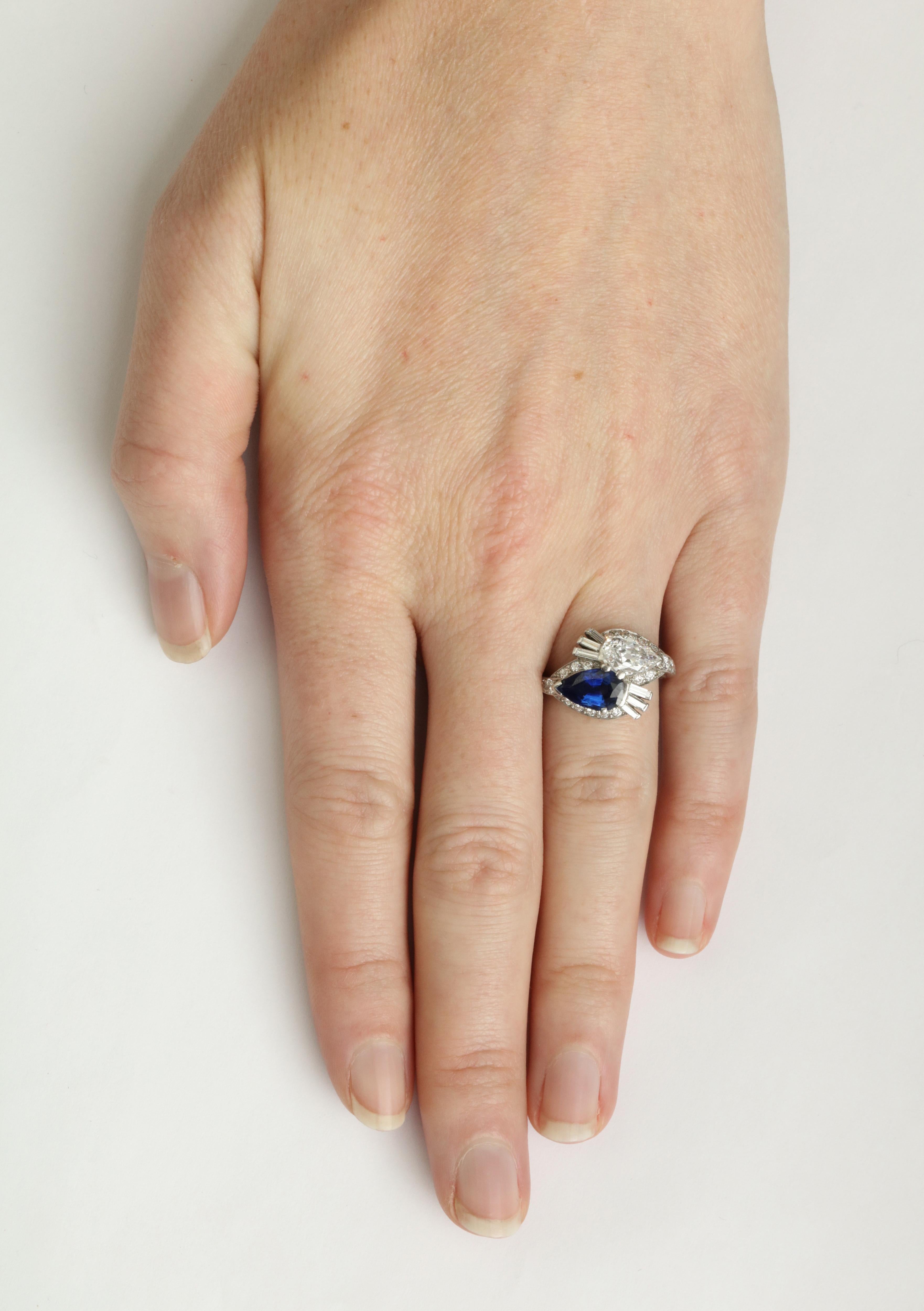 Women's Bailey, Banks and Biddle Sapphire and Diamond Ring