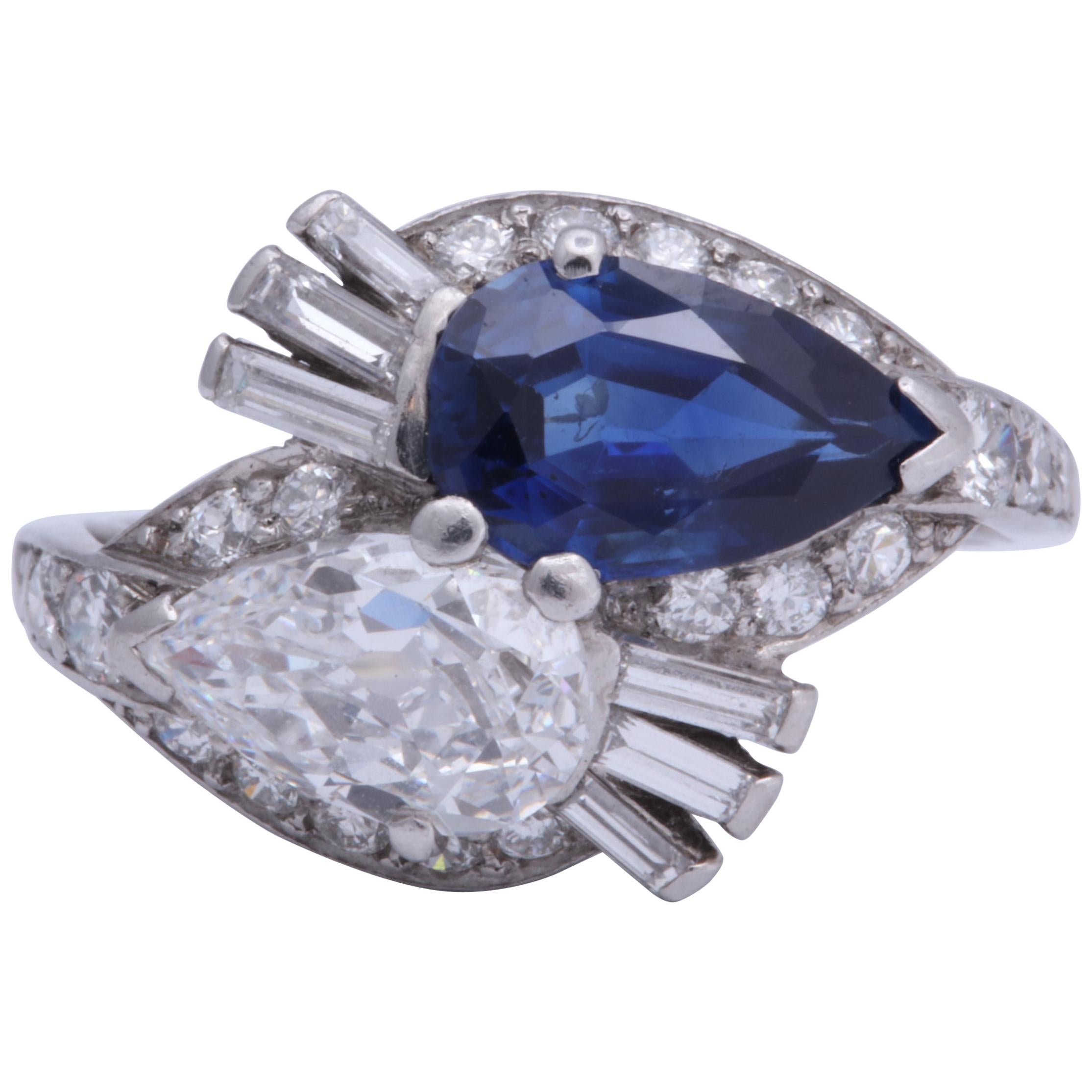 Bailey, Banks and Biddle Sapphire and Diamond Ring