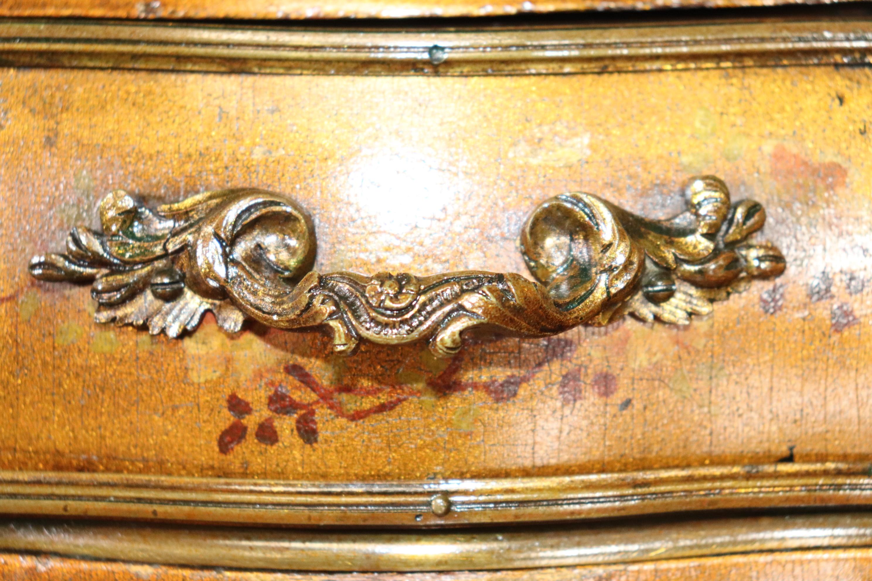 Bailey Banks and Biddle Vernis Martin Painted Desk on Gilded Background Louis XV 7