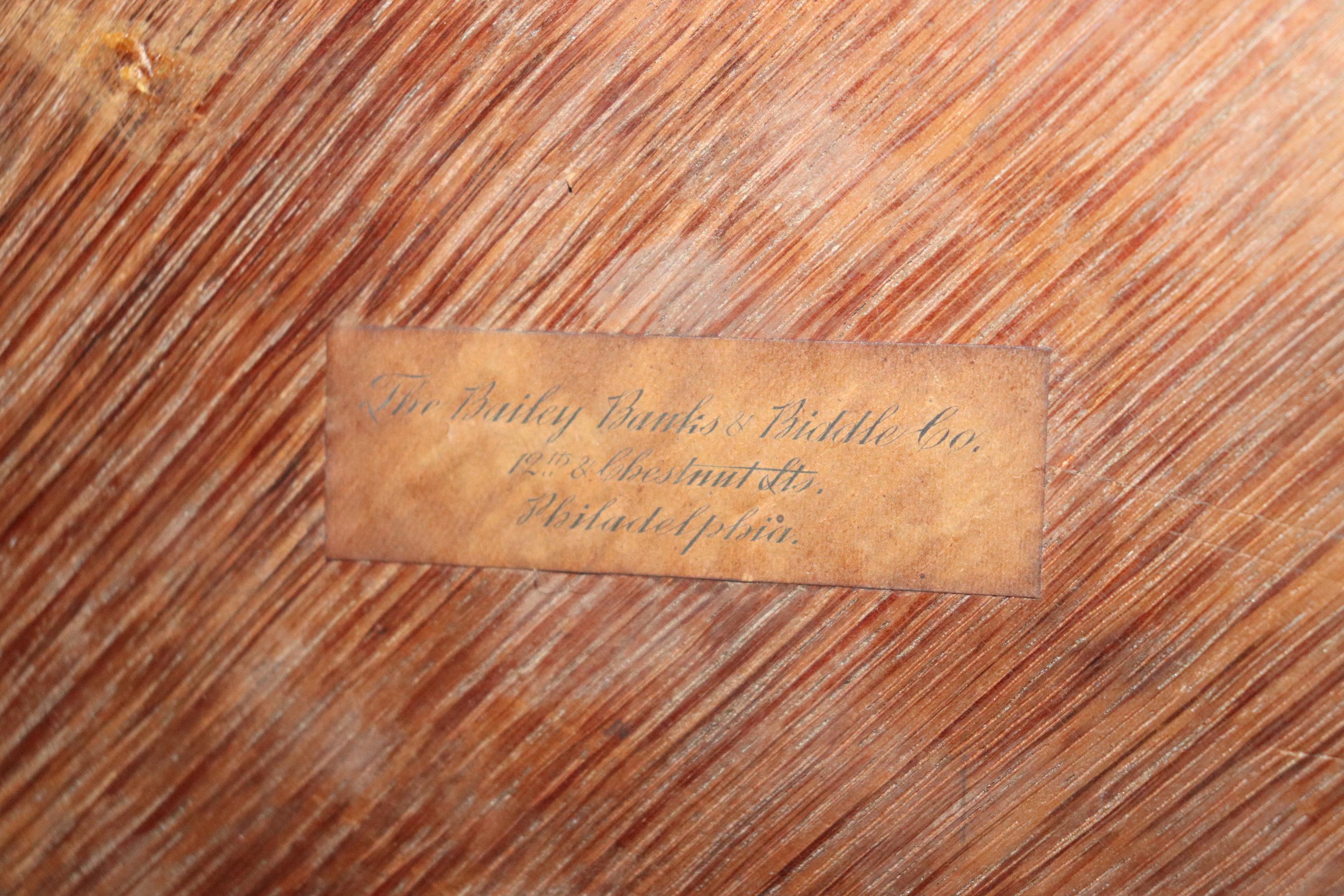 French Bailey Banks and Biddle Vernis Martin Painted Desk on Gilded Background Louis XV