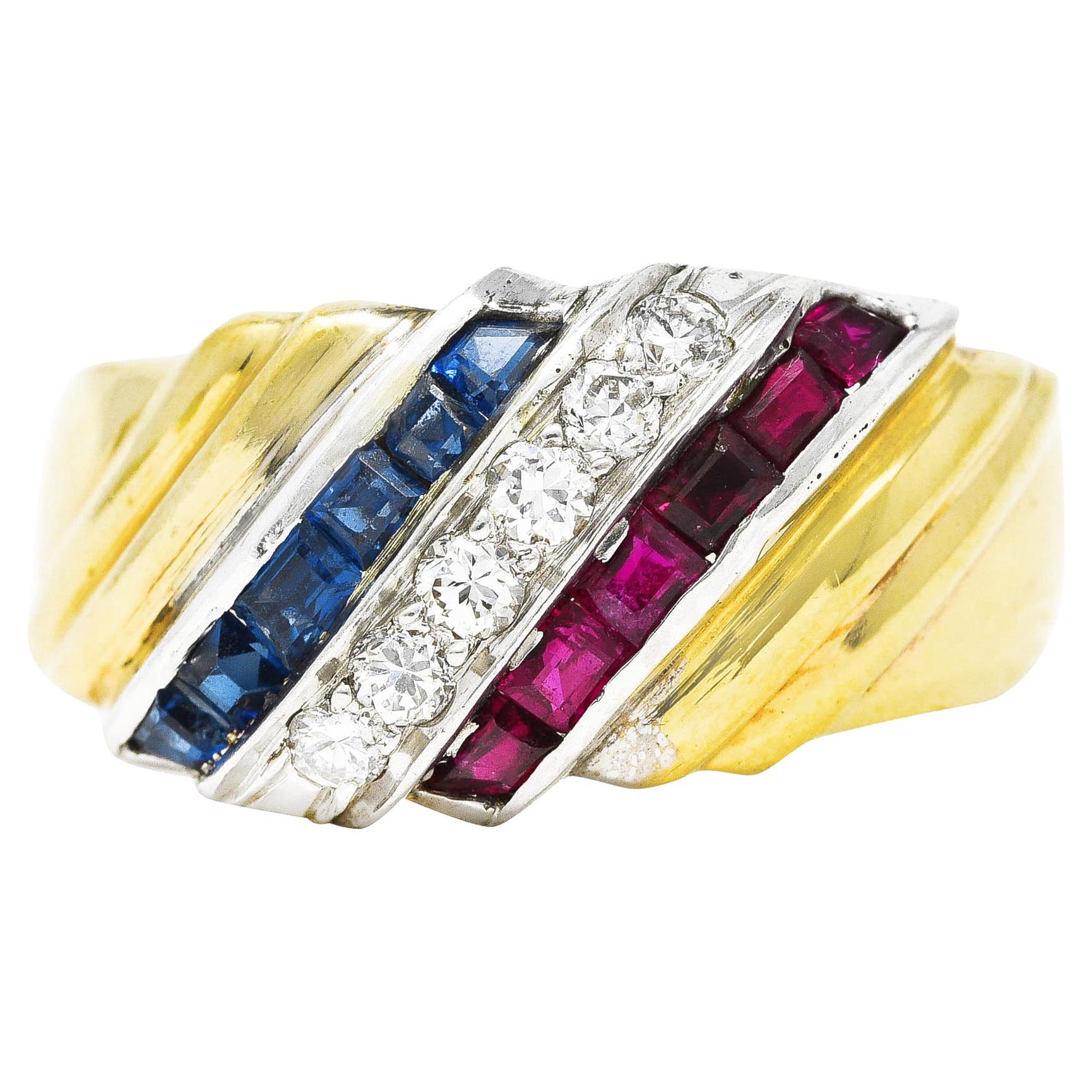 Vintage 18 Karat Yellow Gold Bailey Banks and Biddle Thin Wedding Band