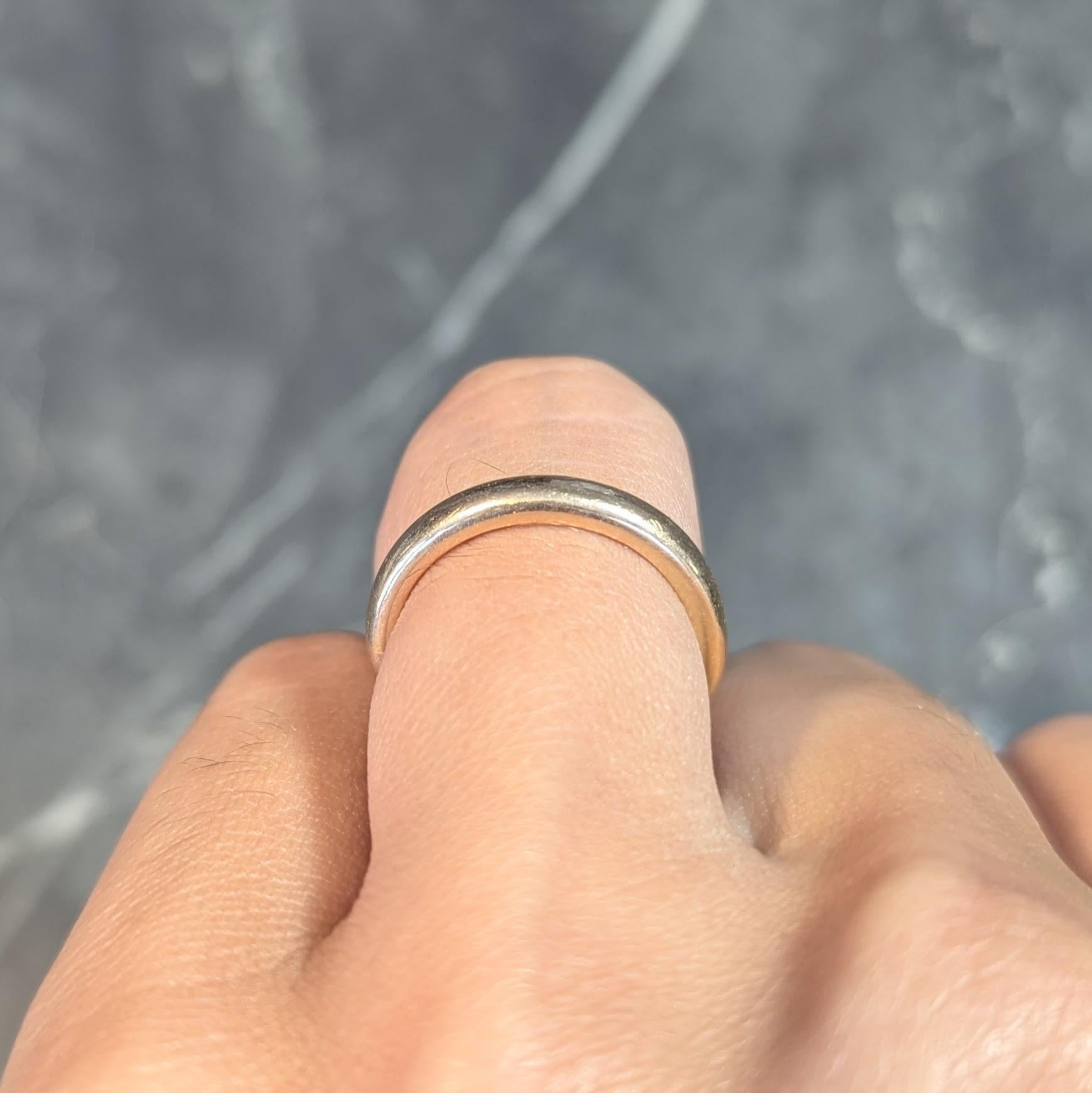 Bailey Banks & Biddle 1915 18 Karat Yellow Gold Antique Wedding Band Ring 9