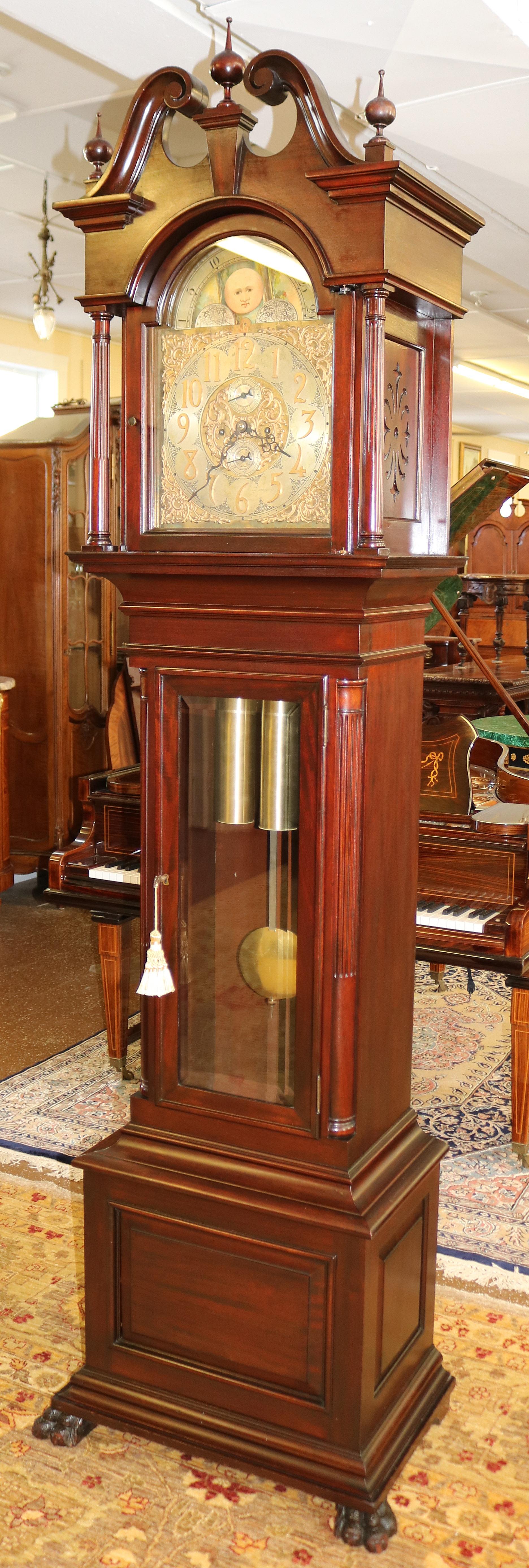 empty grandfather clock case