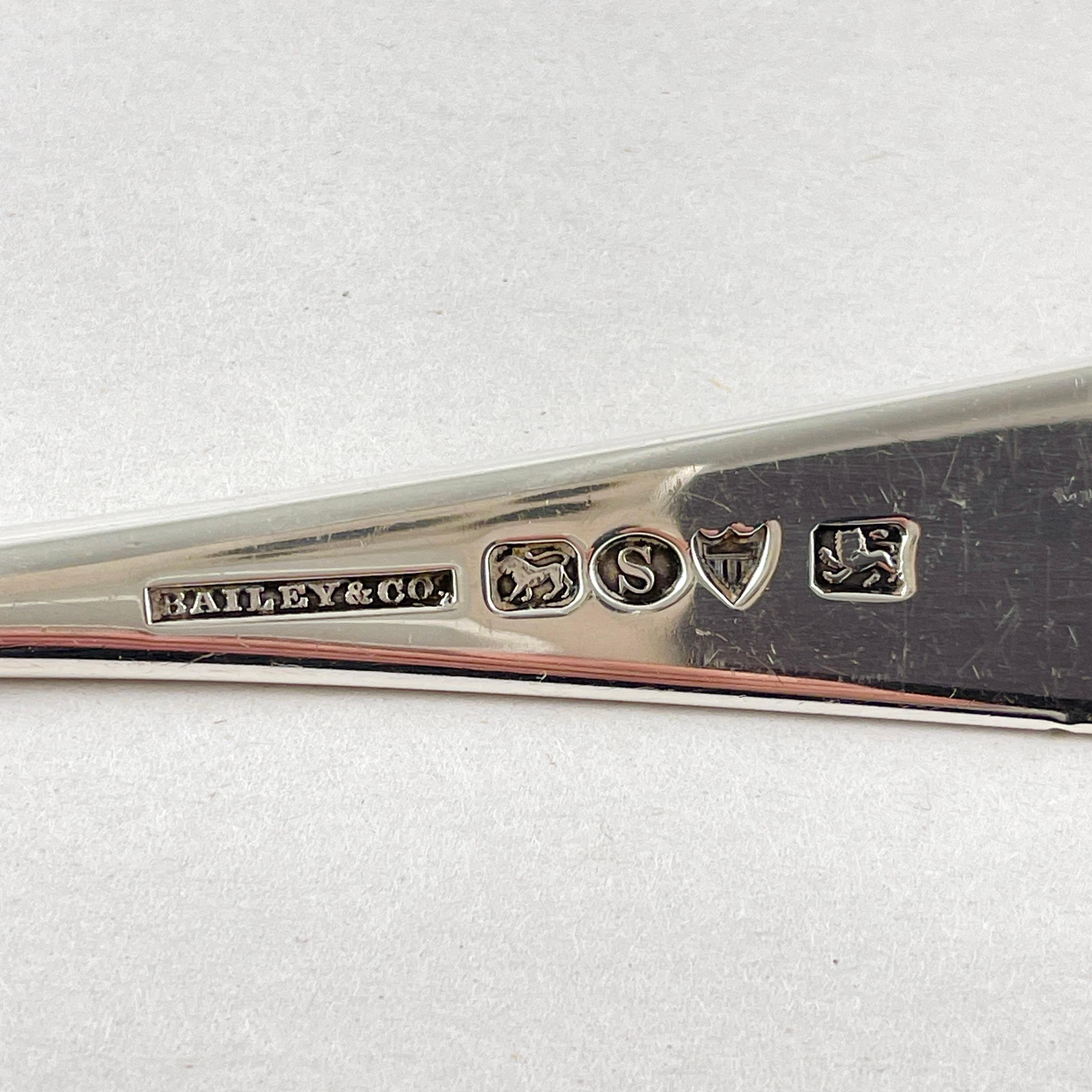 Bailey & Co. Estate Sterling Silber Hand Made Schöpfkelle, um 1850 im Angebot 4
