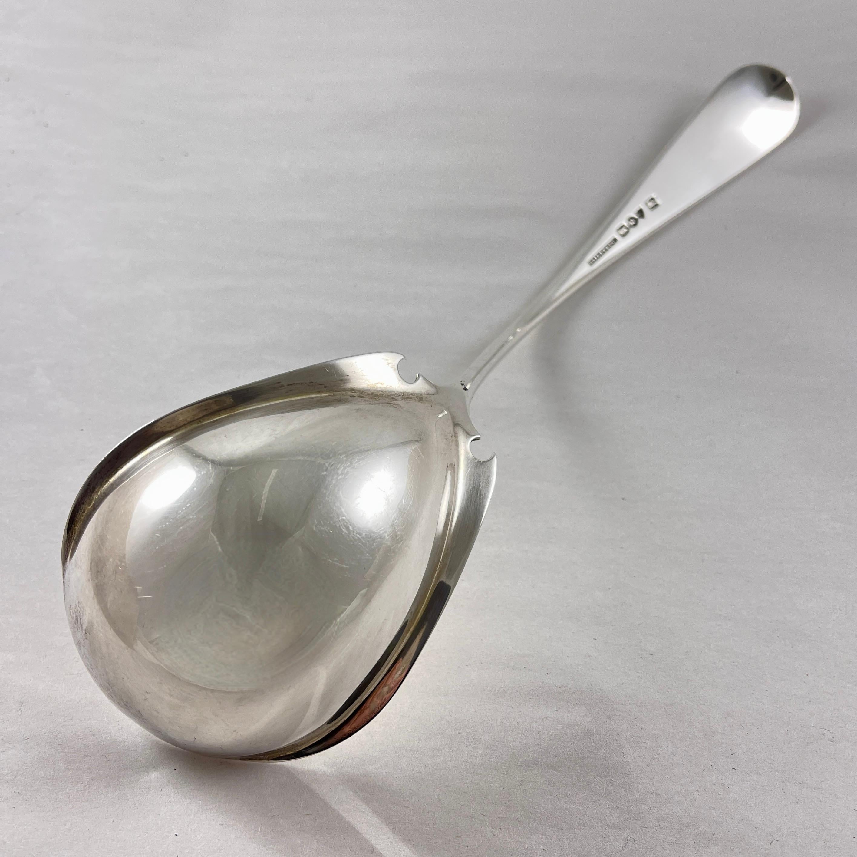 Bailey & Co. Estate Sterling Silver Hand Made Ladle, circa 1850 In Good Condition For Sale In Philadelphia, PA