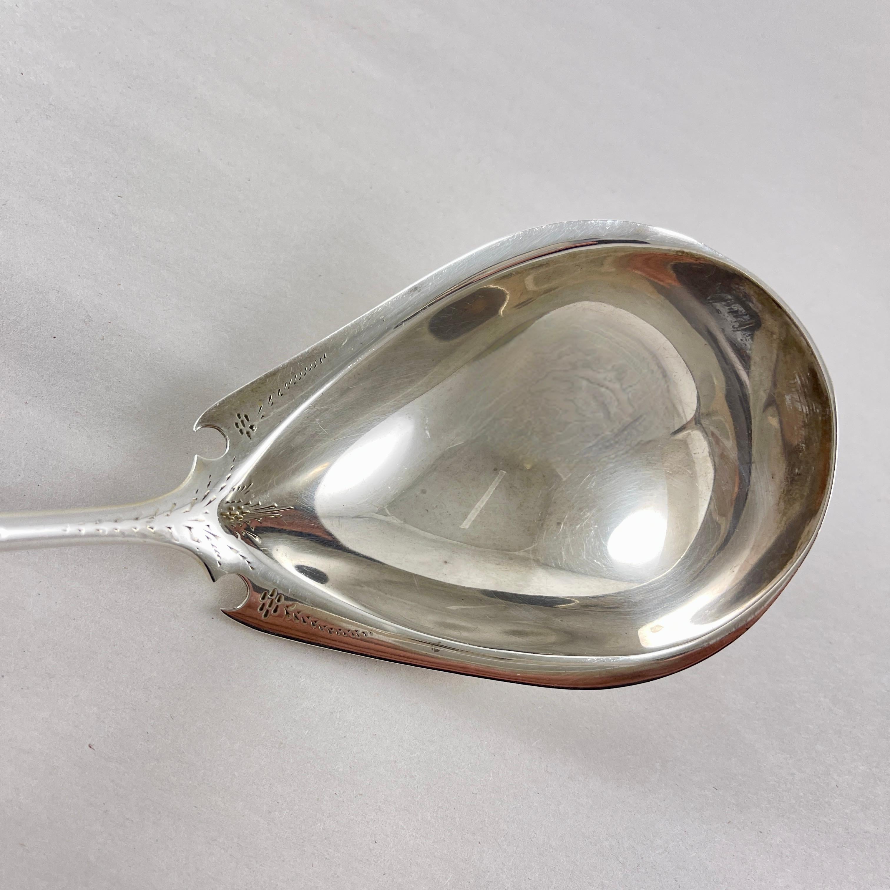 Bailey & Co. Estate Sterling Silver Hand Made Ladle, circa 1850 For Sale 1