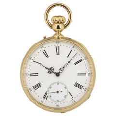 Bailley Levieux Open Face Pocket Watch Retailed by Golay Fils & Stahl