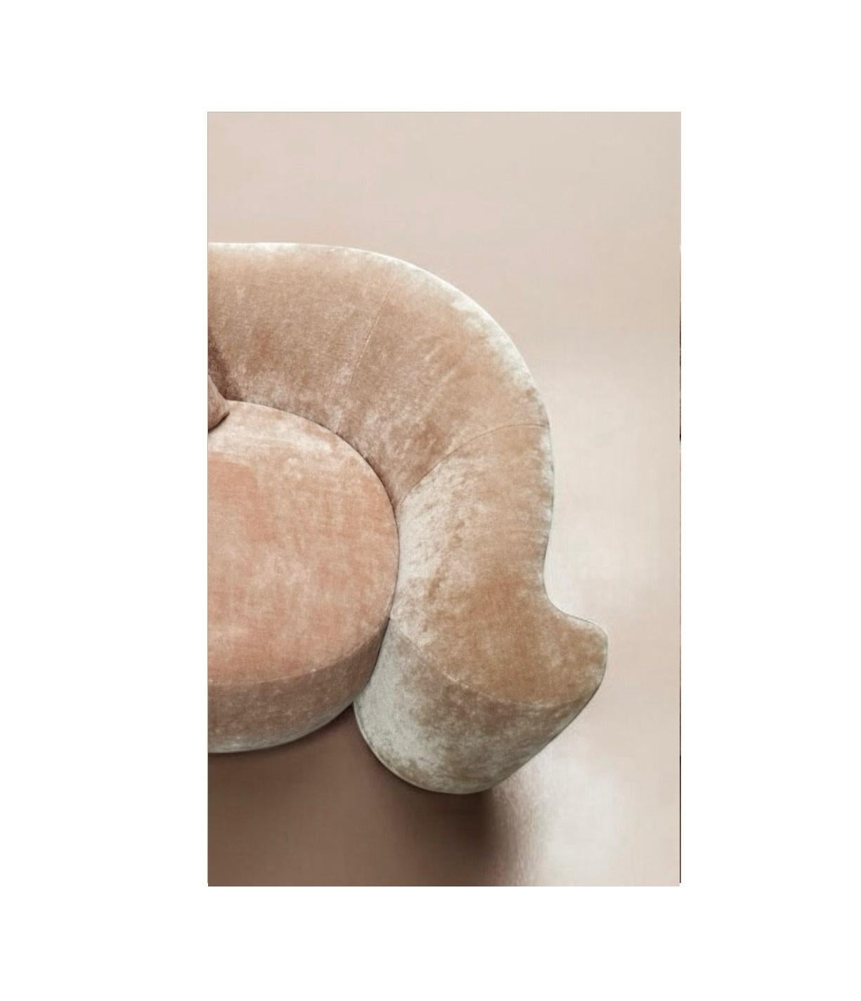 Sillón Baine en tapicería Dedar Milano Karakorum de Jérôme Bugara Francés en venta