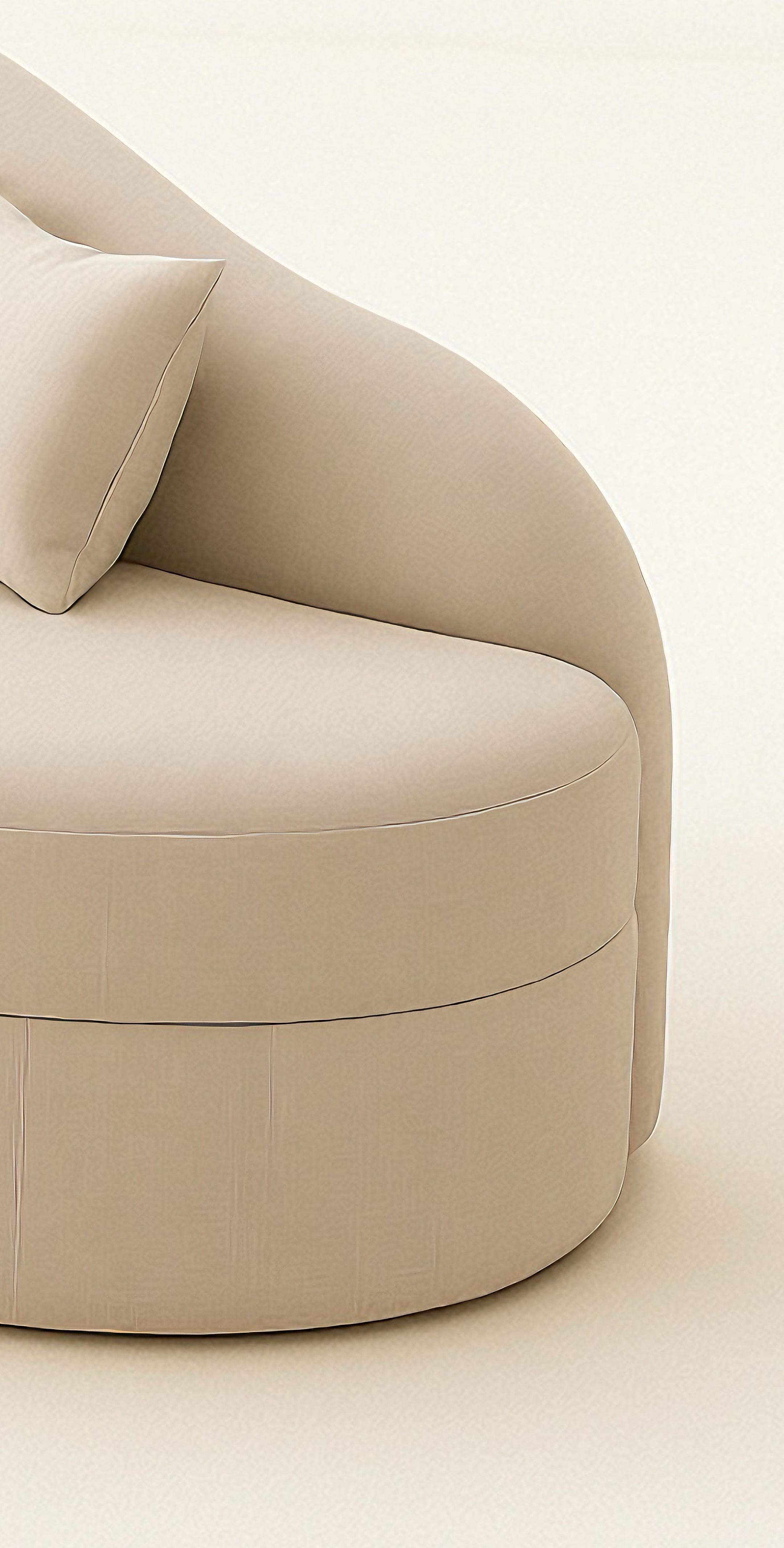 Autre Lit de jour Baine en velours Fischbacher Upholstery by Jérôme Bugara en vente