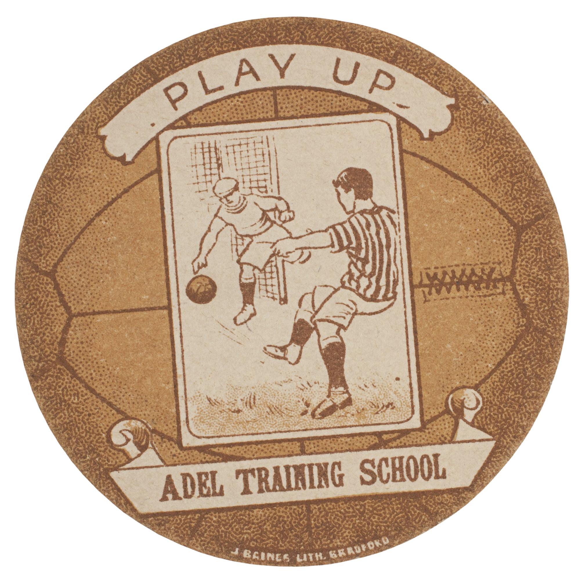 Baines Football Trade Card, Adel Training School, Play Up For Sale