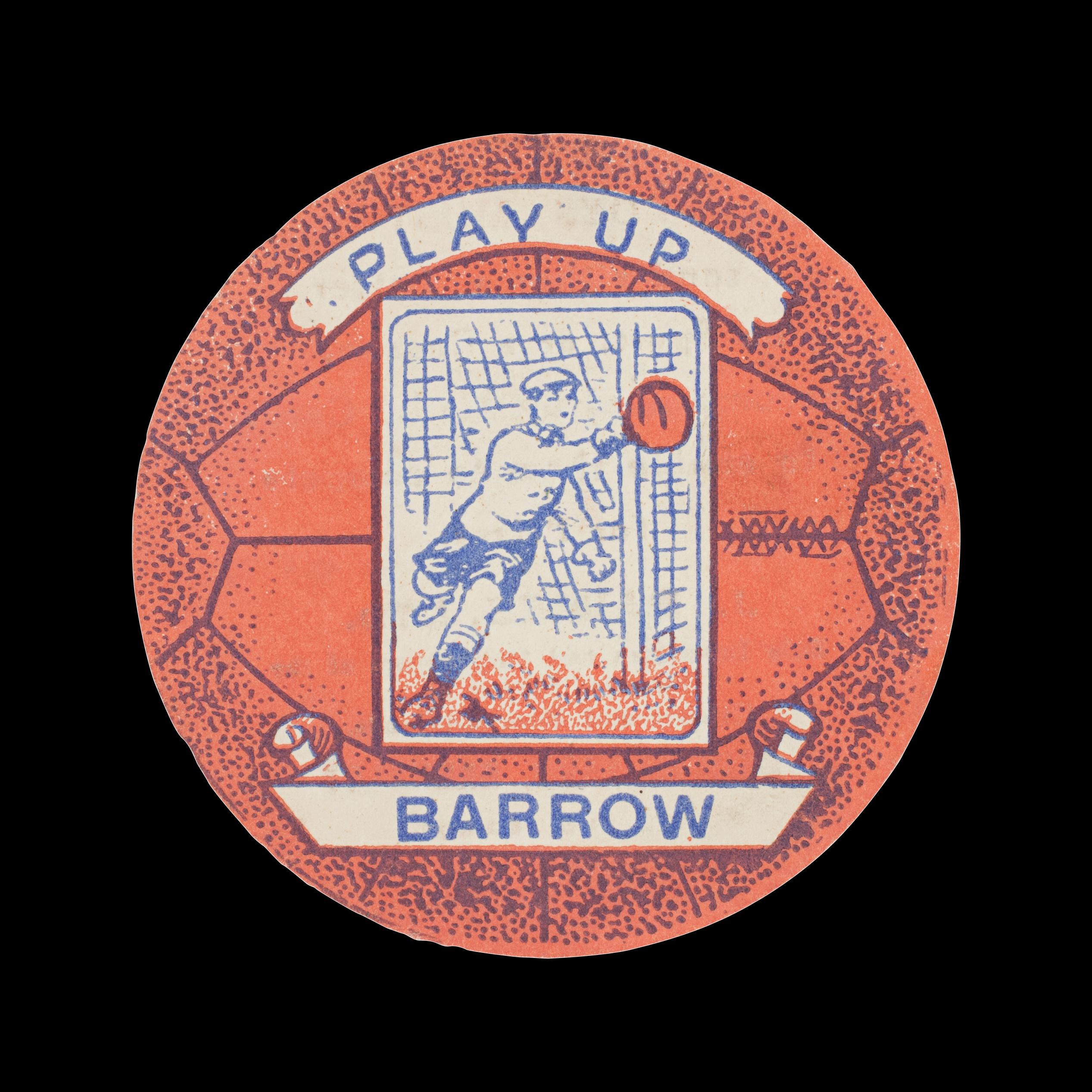 British Baines Football Trade Card, Barrow, Play Up For Sale