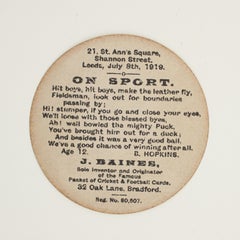 Baines Football Trade Card, Dolphin Holme, Play The Game