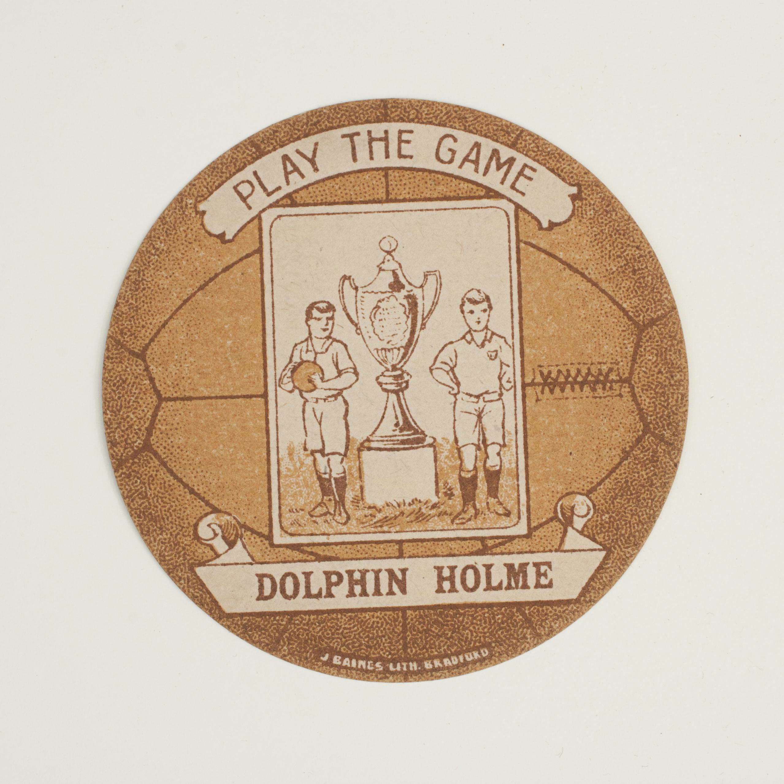 Sporting Art Baines Football Trade Card, Dolphin Holme, Play The Game For Sale