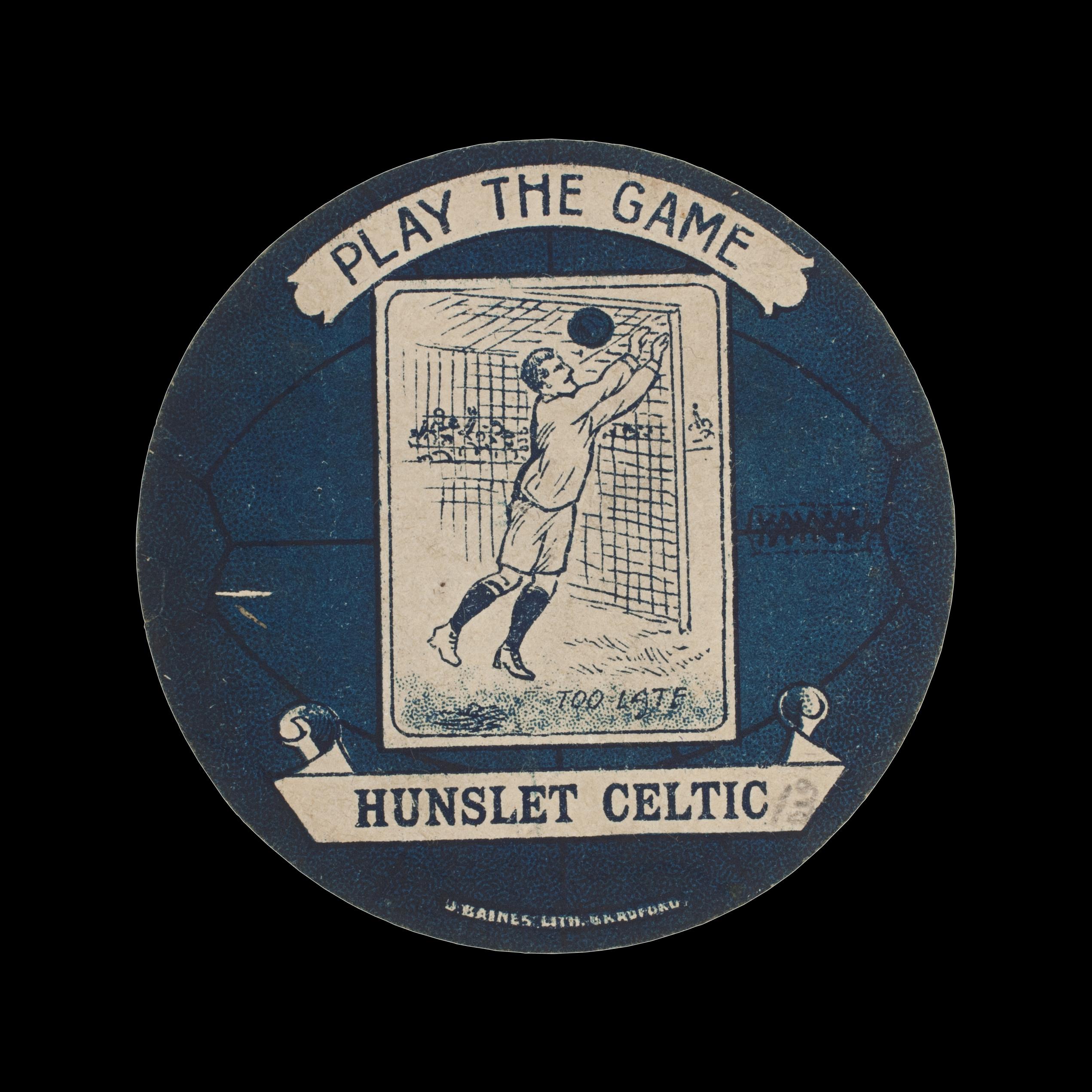 British Baines Football Trade Card, Hunslet Celtic, Play The Game For Sale