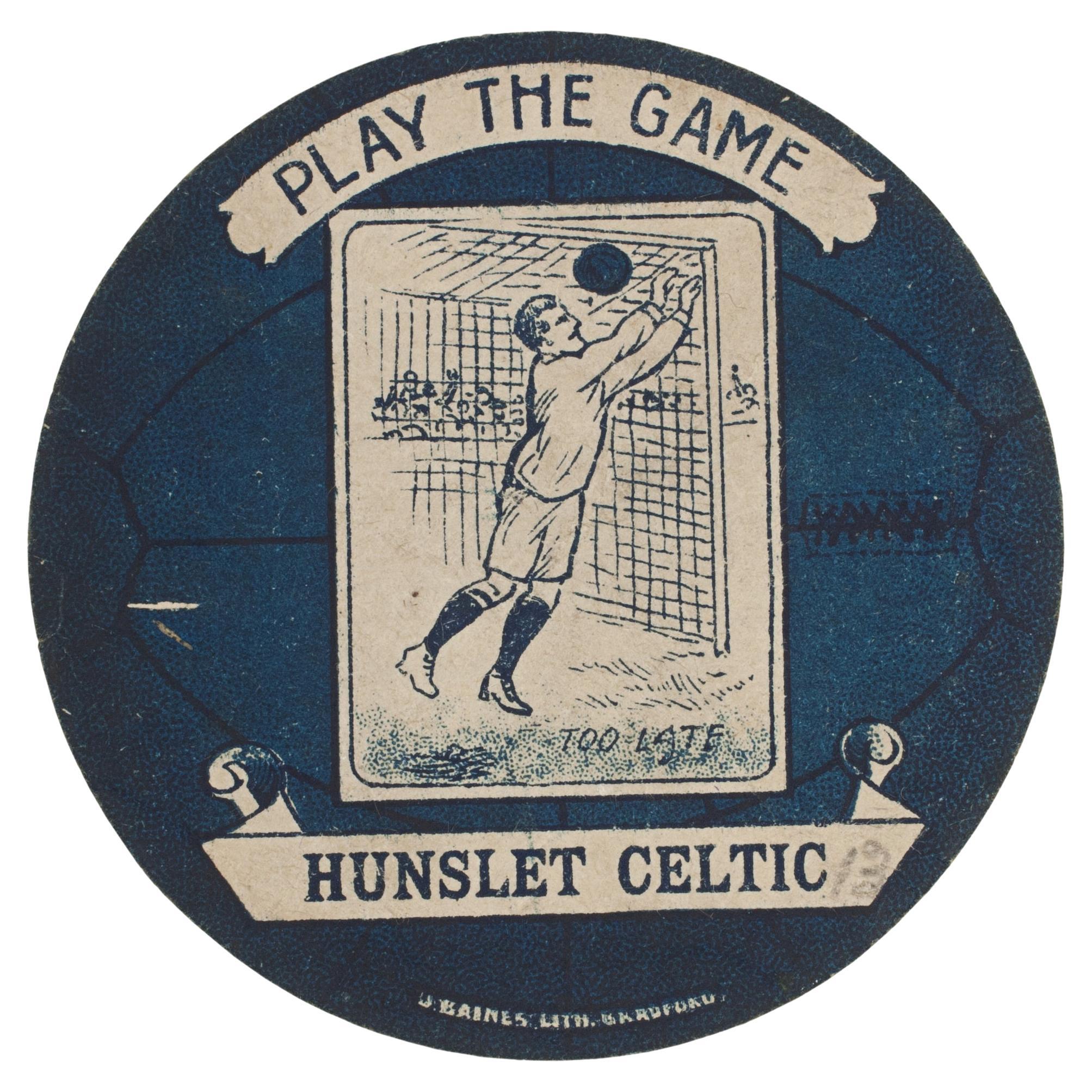 Baines Football Trade Card, Hunslet Celtic, Play The Game