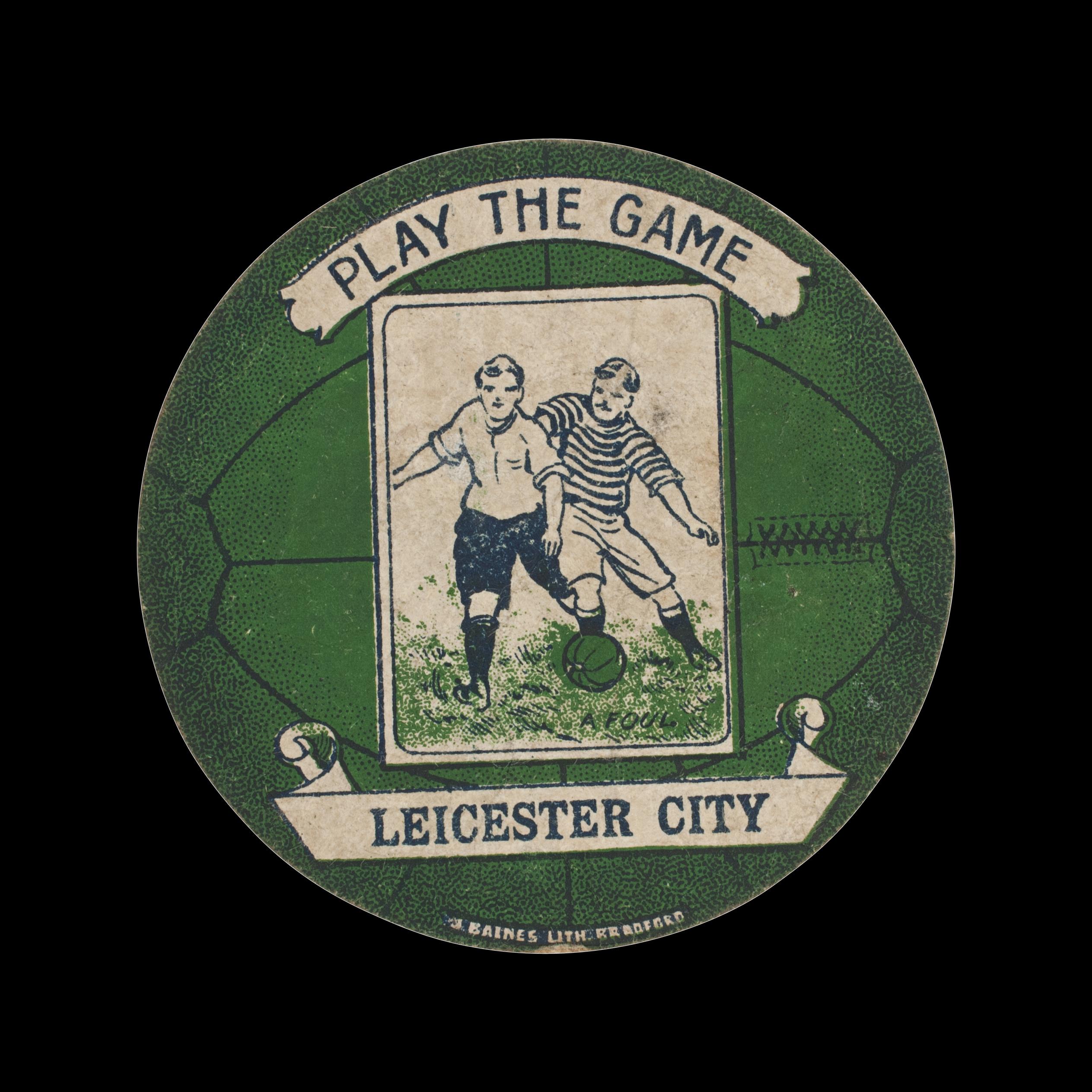British Baines Football Trade Card, Leicester City Play the Game For Sale