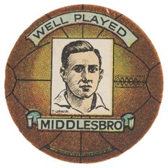 Antique Baines Football Trade Card, Middlesbro, Well Played