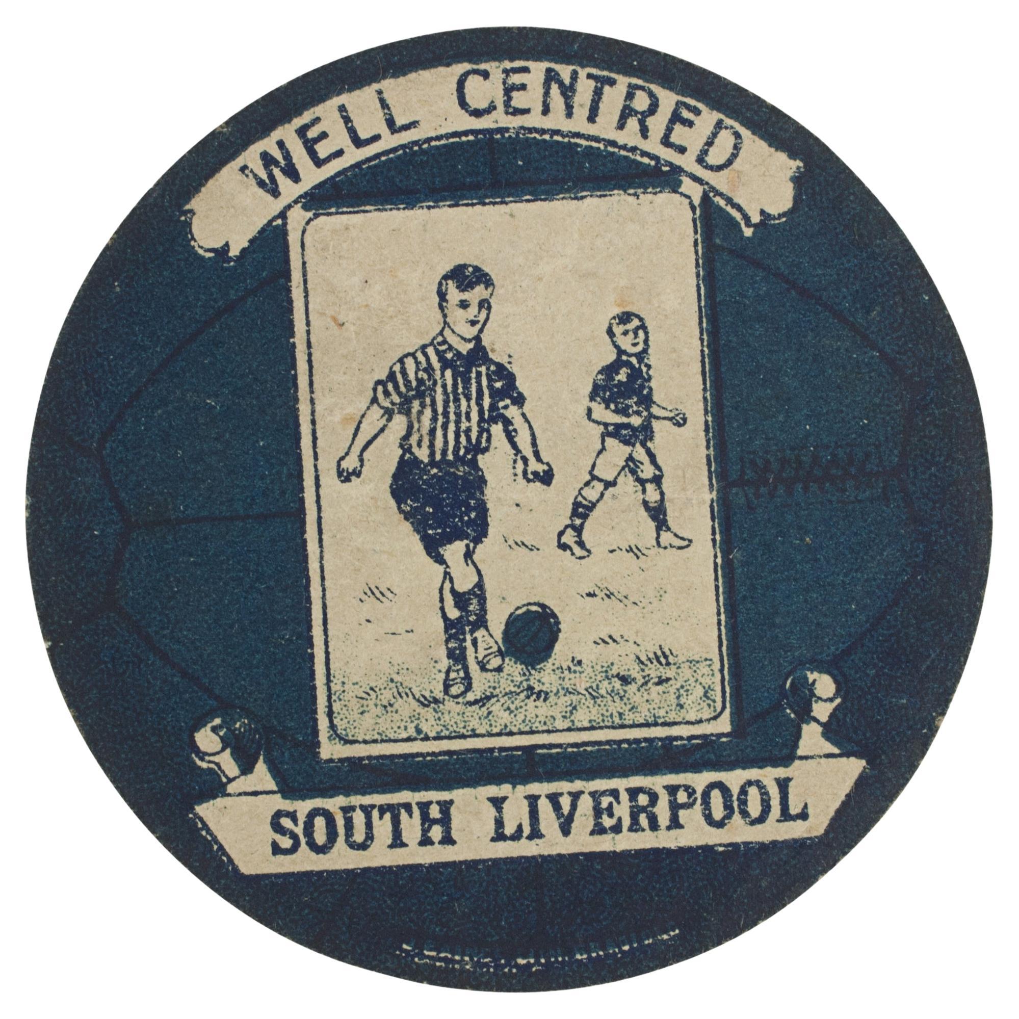 Baines Fußball-Handelskartenkarte, Süd Liverpool.